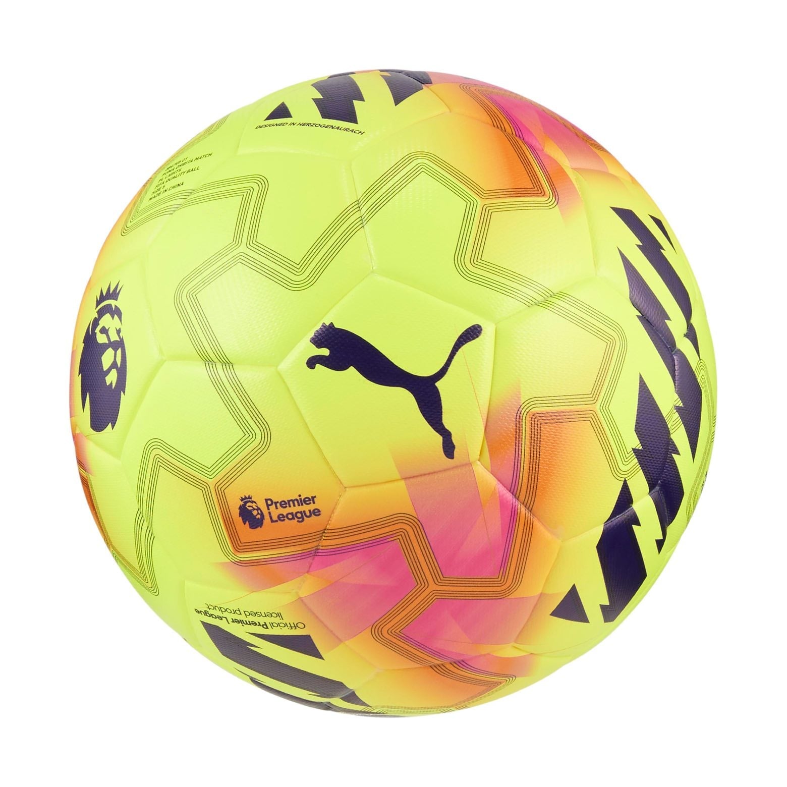 PUMA Orbita Match Premier League Lights Ball (FIFA® Quality) Training Balls PUMA Yellow 5