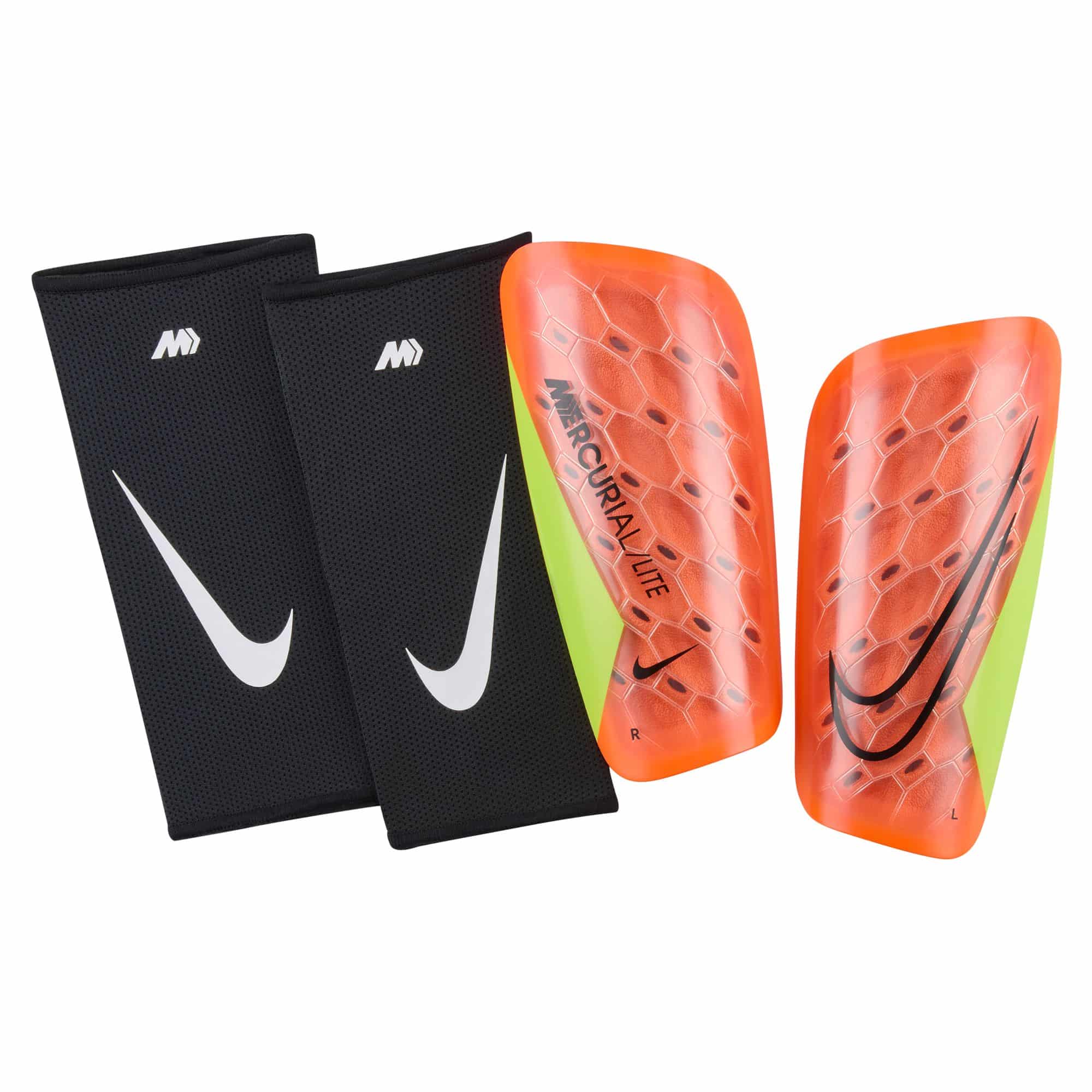 Nike Mercurial Lite Shin Guards Nike Orange / Yellow XS