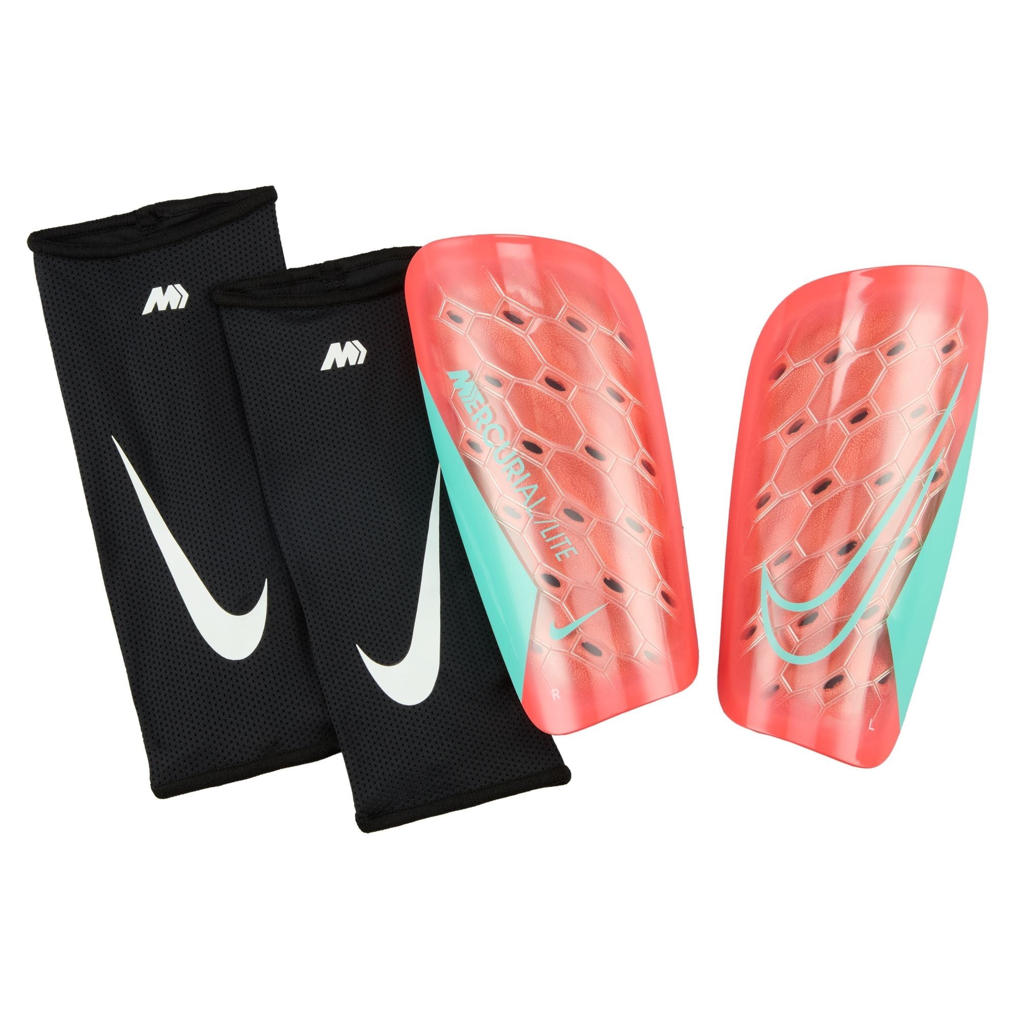 Nike Mercurial Lite Shin Guards Nike Orange / Blue XS