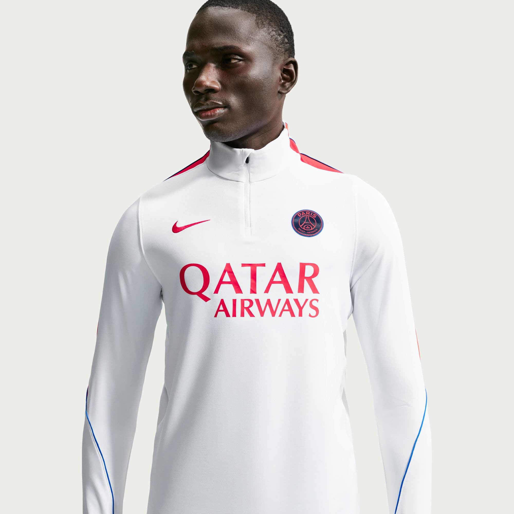 Paris Saint-Germain Strike Drill Training Top Training Tops Nike White S