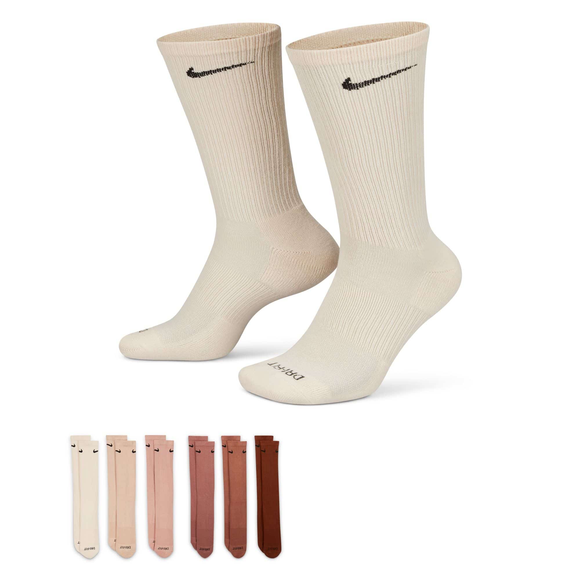 Nike Everyday Plus Cushion Crew Training Socks Nike Beige S