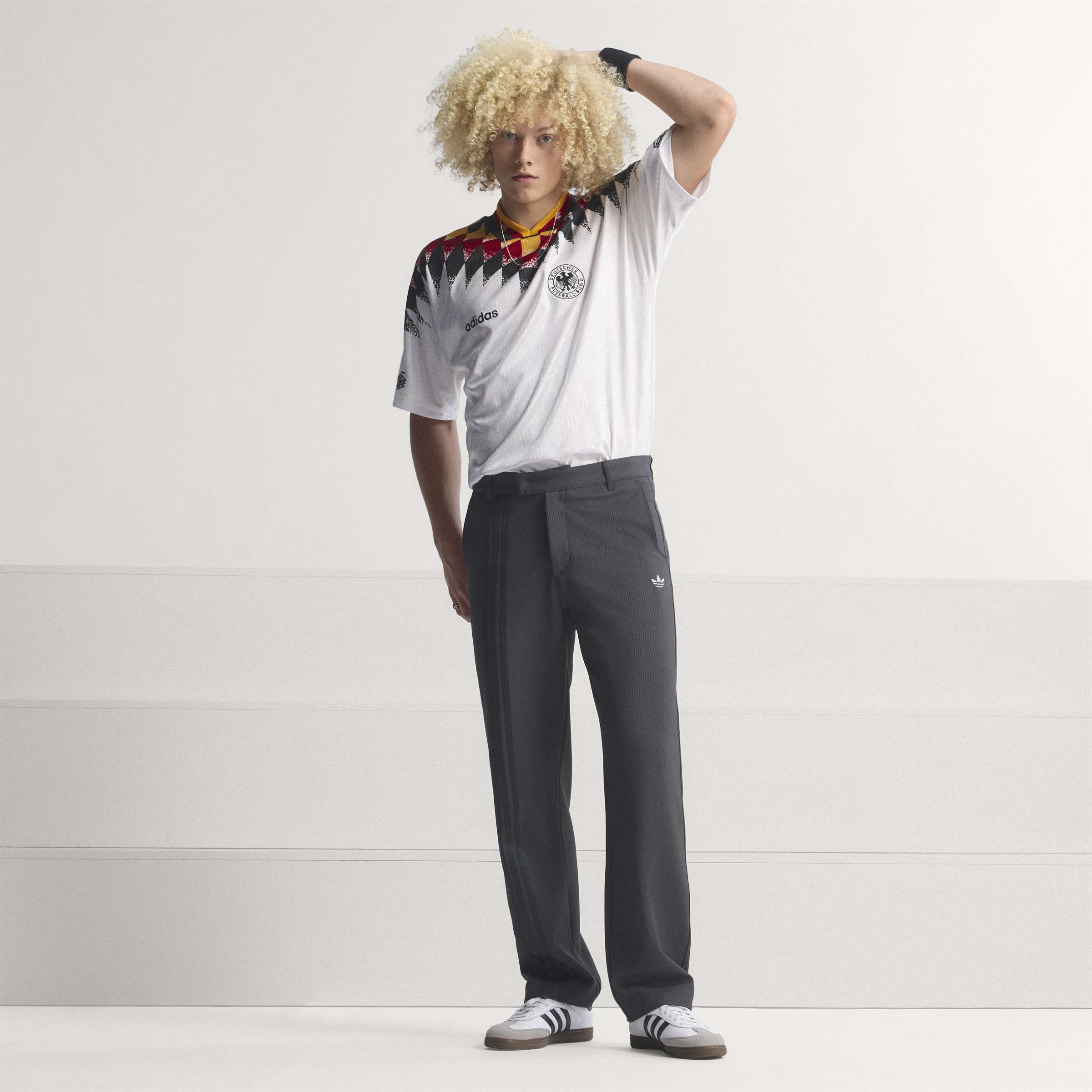 Germany 1994 Home Jersey for men in white with classic national team detailing