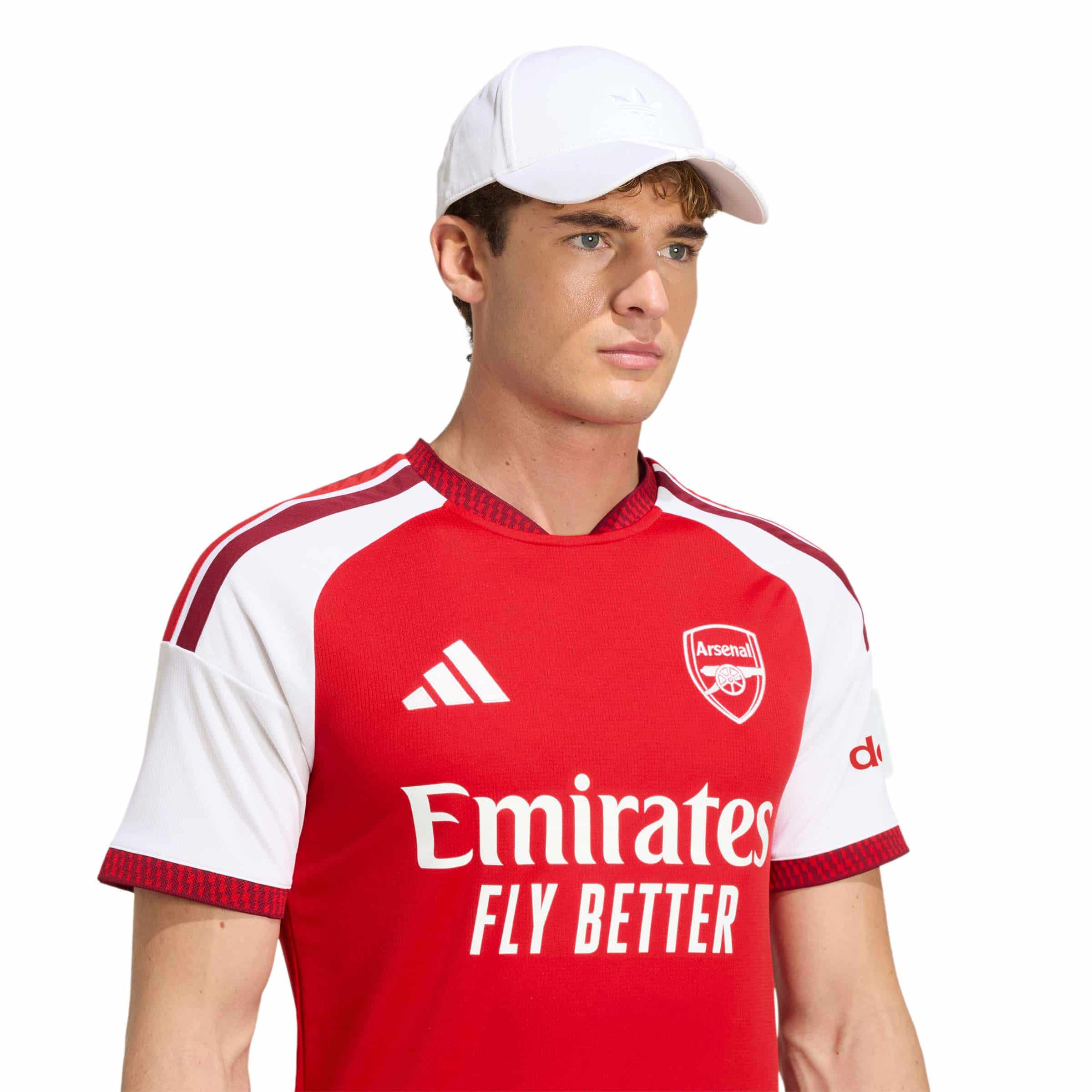 Arsenal FC 26/27 Home Jersey On Model Front View