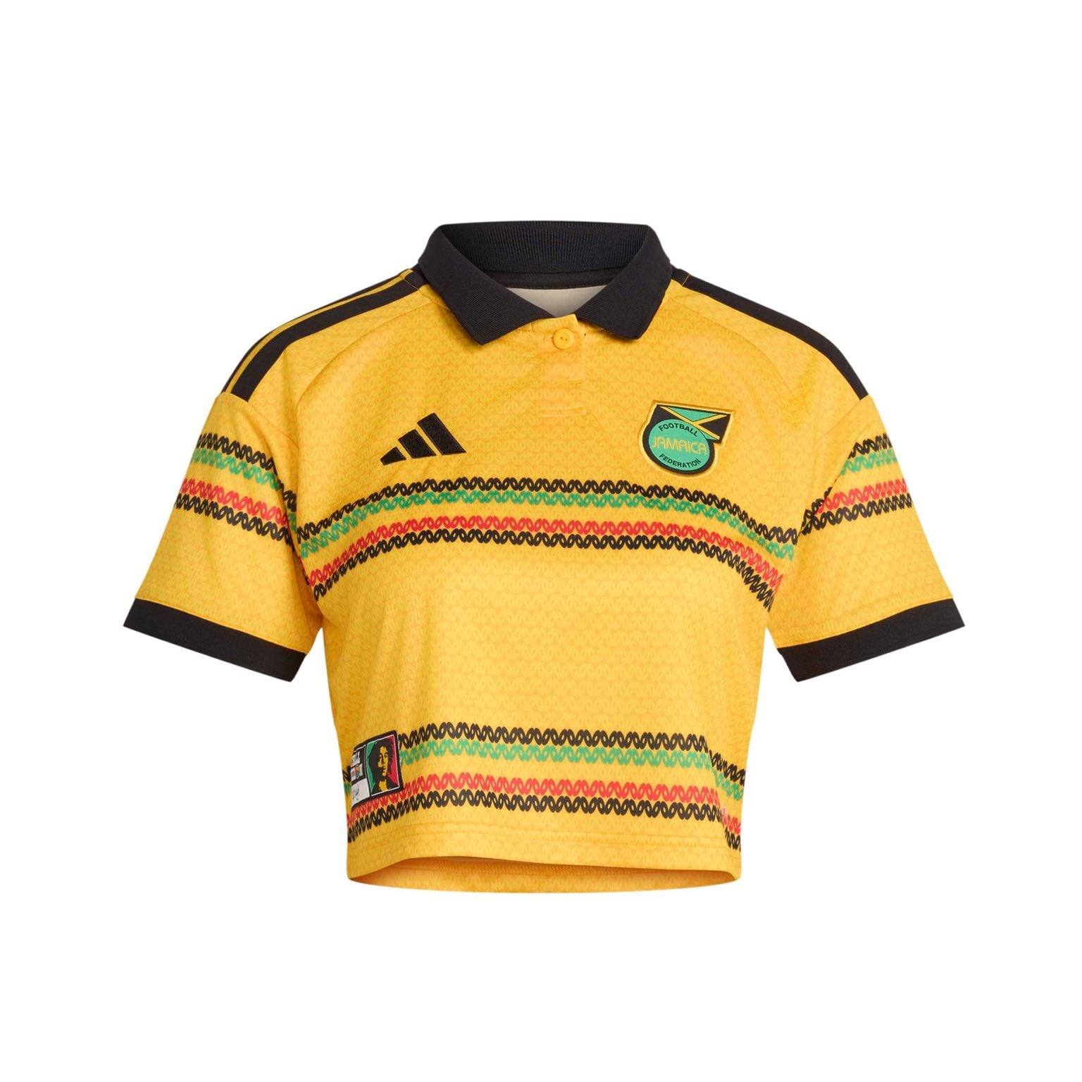 Jamaica 2026 Home Cropped Jersey Women Official Jerseys adidas Yellow XS