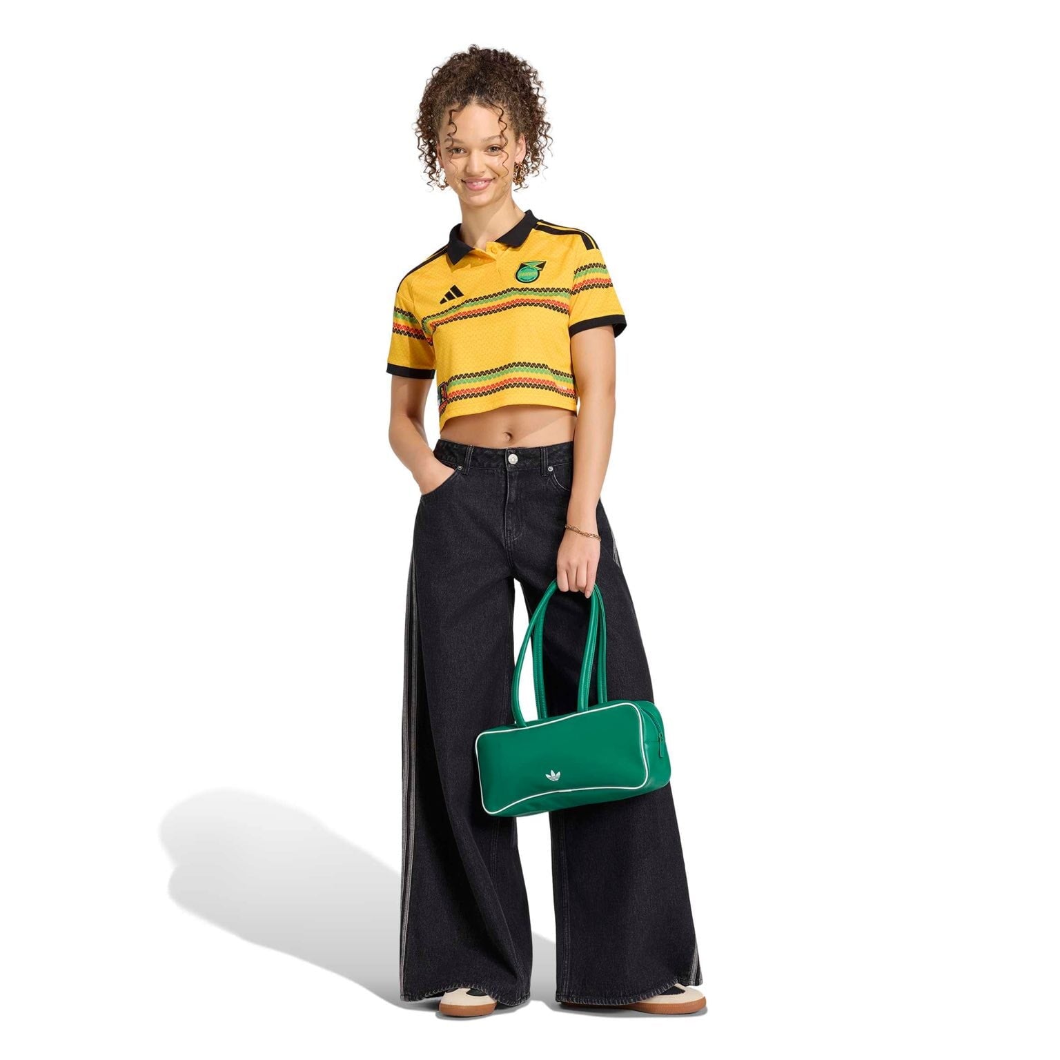 Jamaica 2026 Home Cropped Jersey Women Official Jerseys adidas