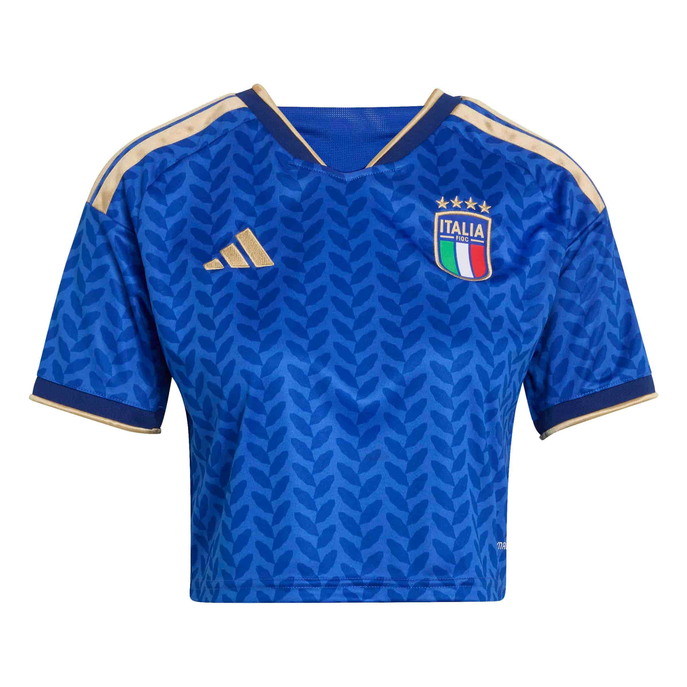 Italy 26 Home Cropped Jersey Official Jerseys adidas Blue XS
