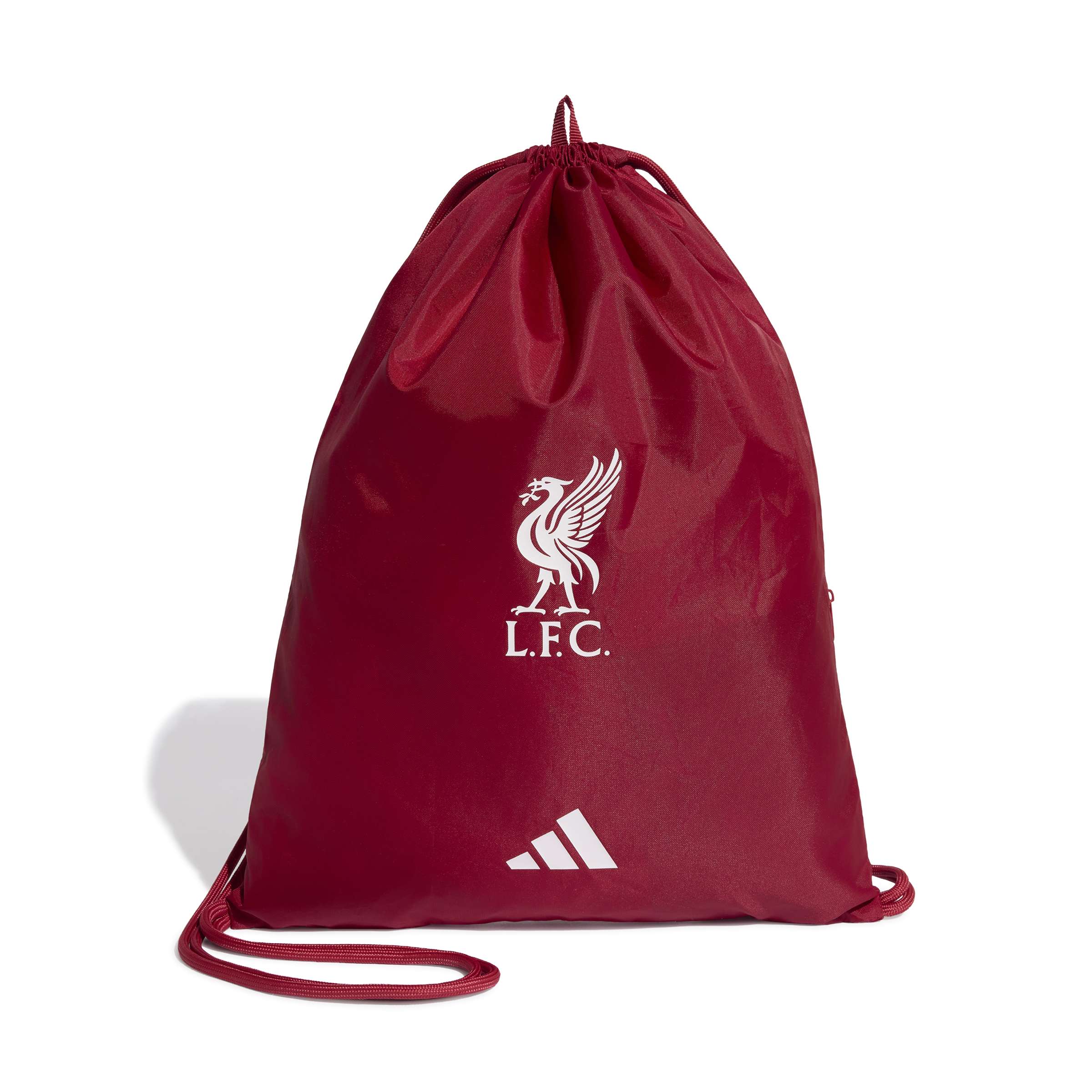 Liverpool FC Gym Sack in red with club crest and white adidas logo