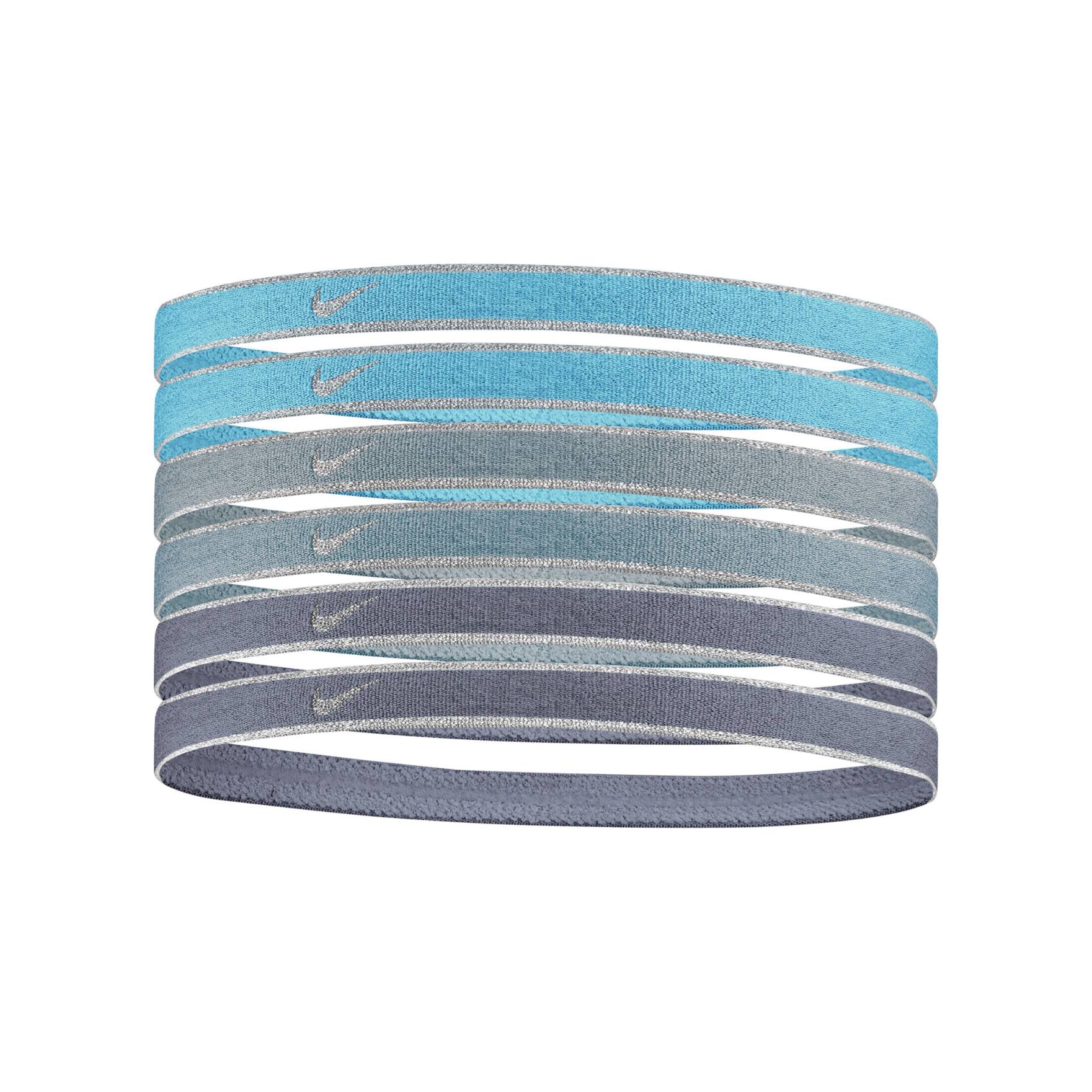 Nike Swoosh Sport Headbands Assorted 6PK Headbands Nike Blue ONE SIZE