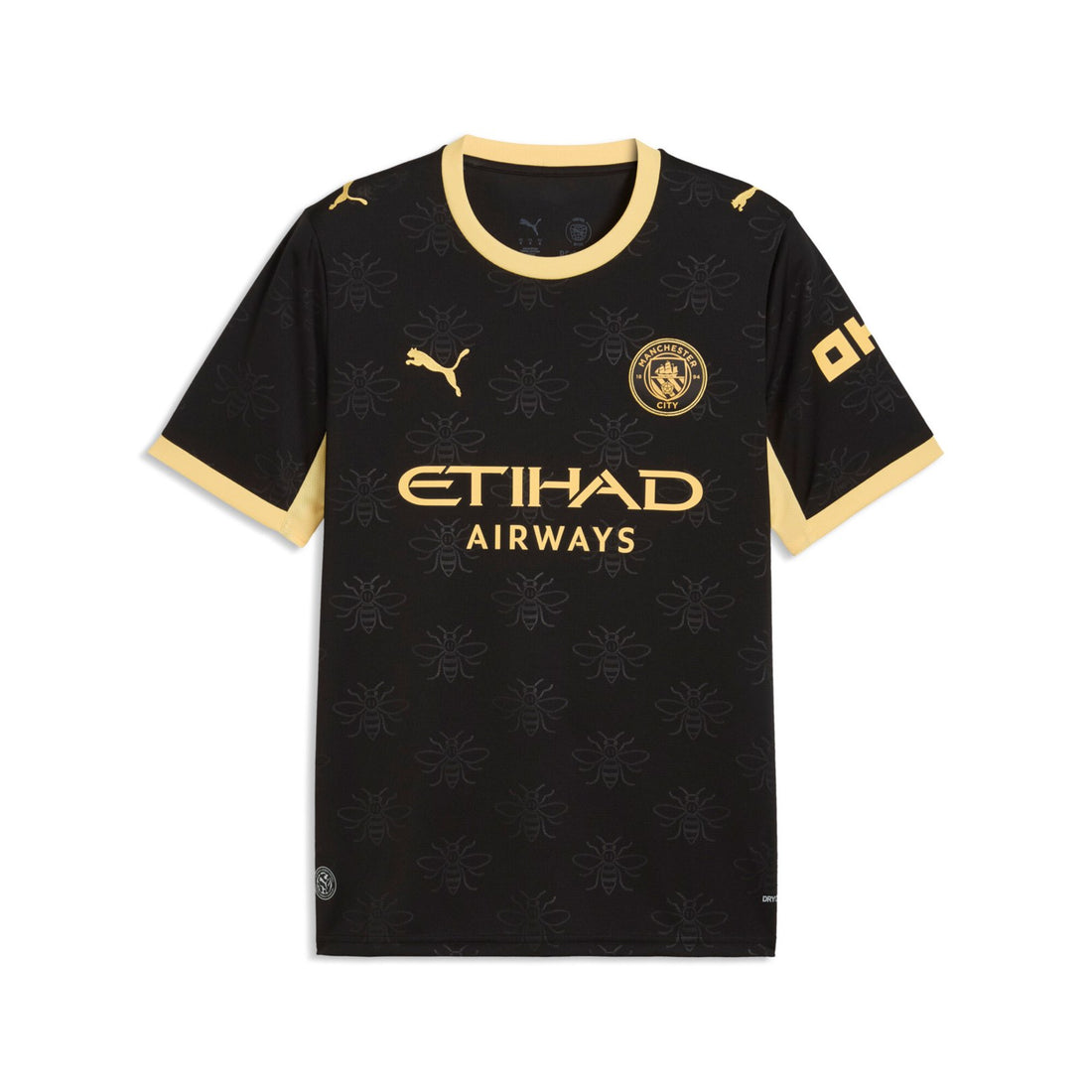 Manchester City Away Jersey Official Jerseys PUMA Black S 