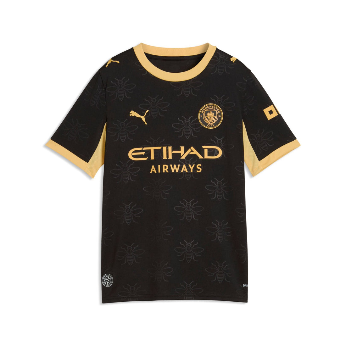 Manchester City Away Jersey Youth Official Jerseys PUMA Black YS 