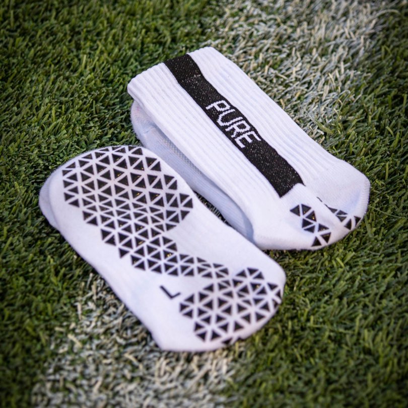 Pure Grip Socks White