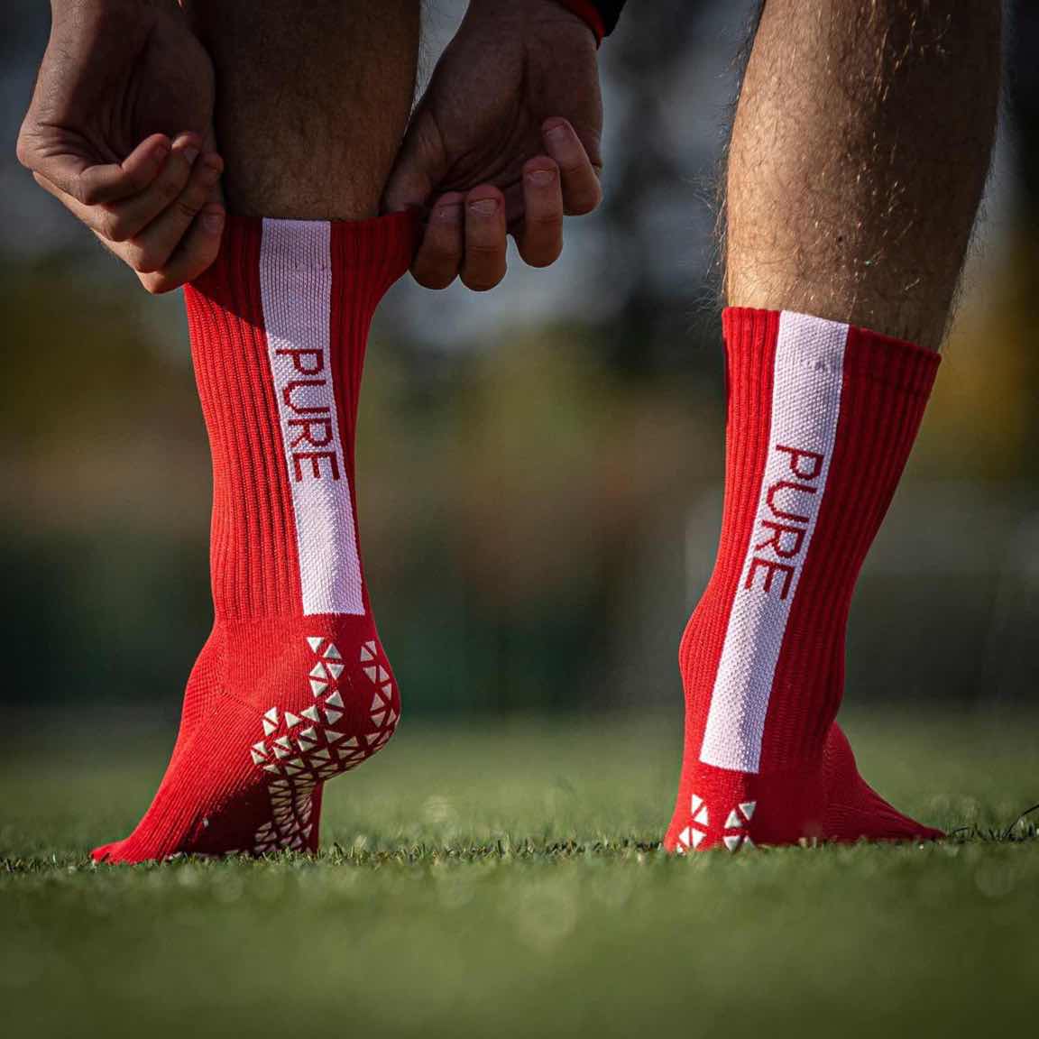 Pure Grip Socks Red