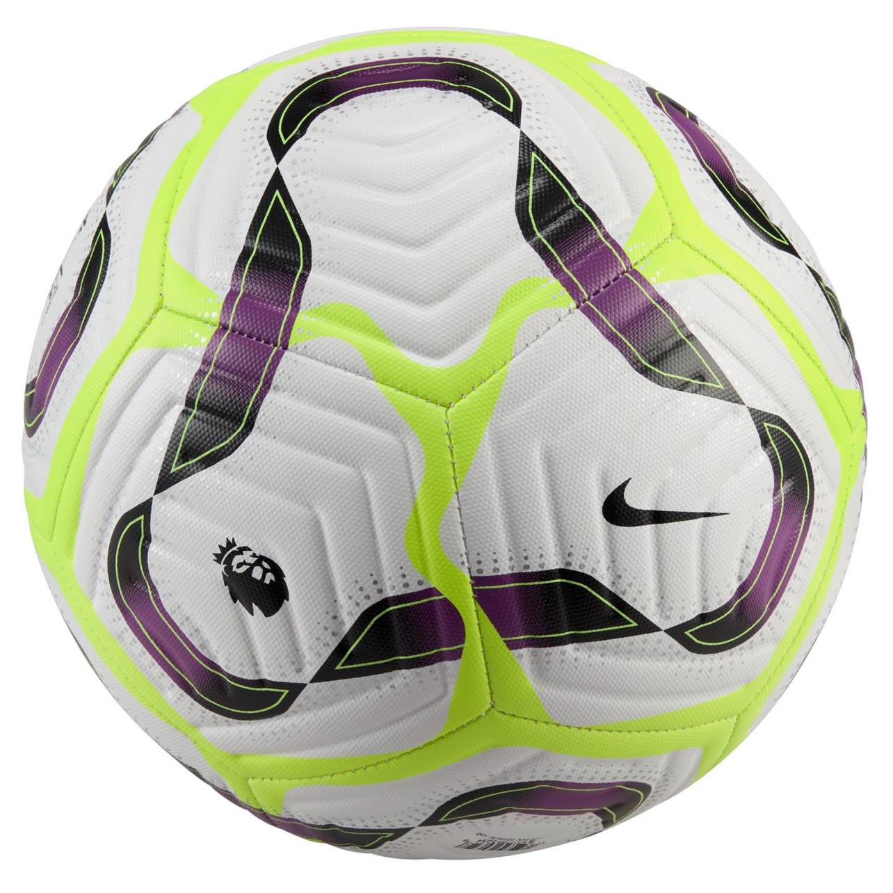 Nike Premier League Academy Soccer Ball showcasing its textured casing and Aerowsculpt technology.