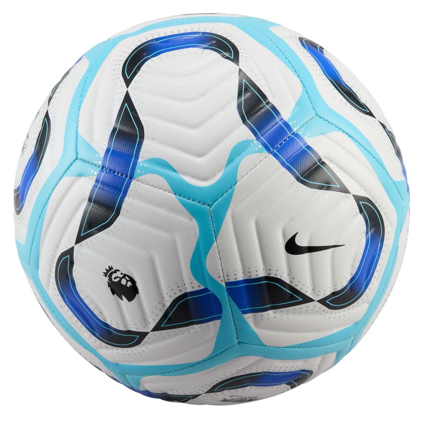 Nike Premier League Academy Soccer Ball showcasing its textured casing and Aerowsculpt technology.