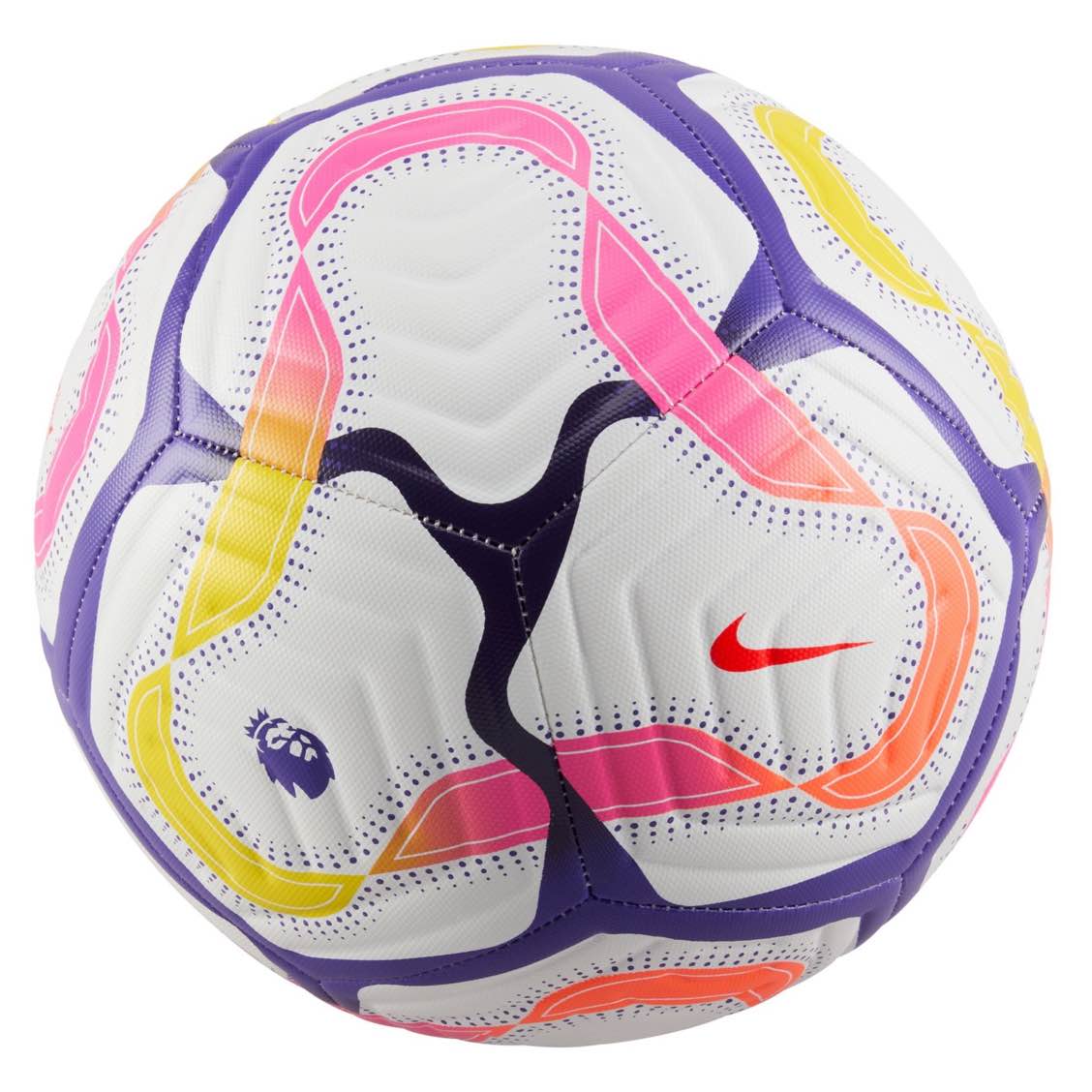 Nike Premier League Academy Soccer Ball showcasing its textured casing and Aerowsculpt technology.