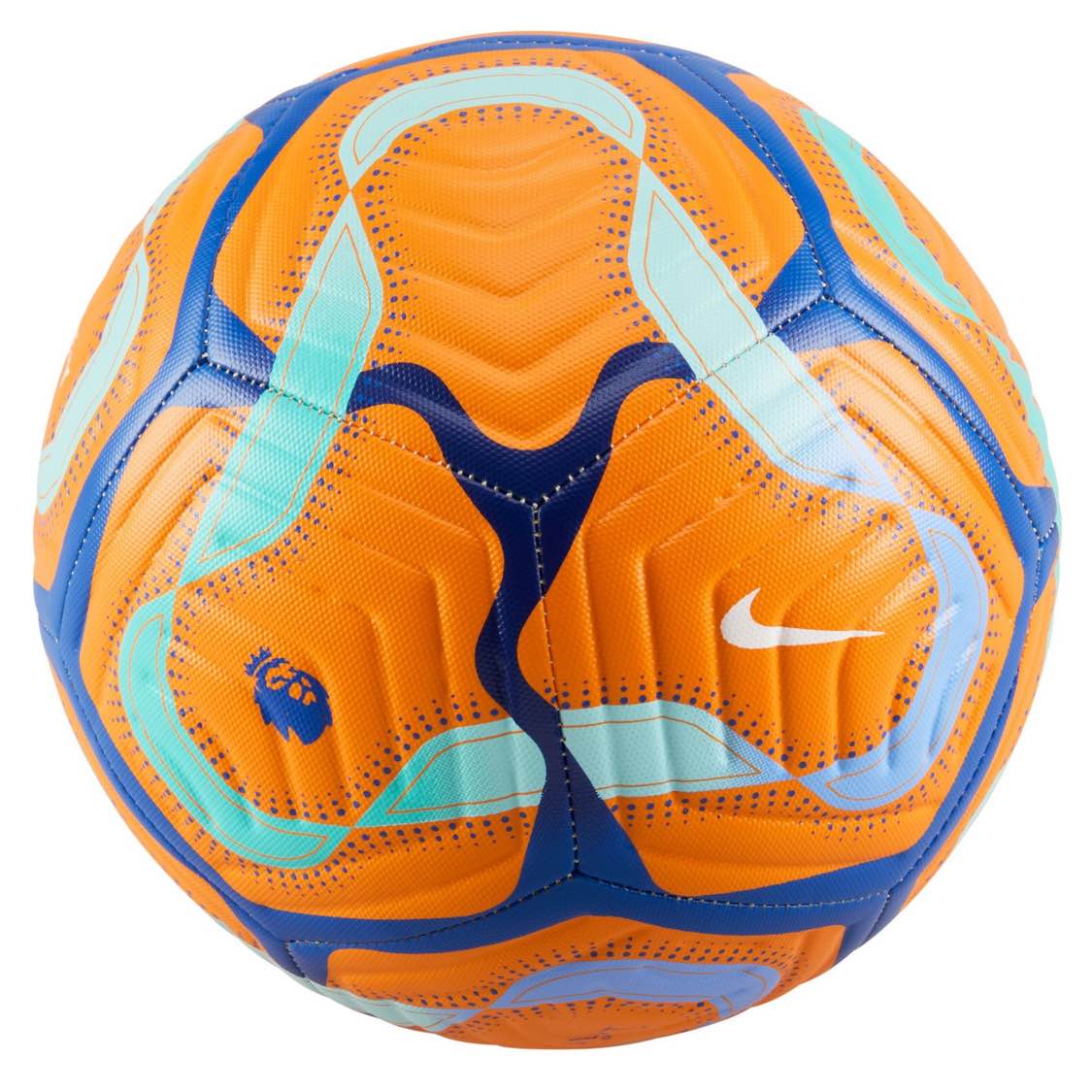 Nike Premier League Academy Soccer Ball showcasing its textured casing and Aerowsculpt technology.