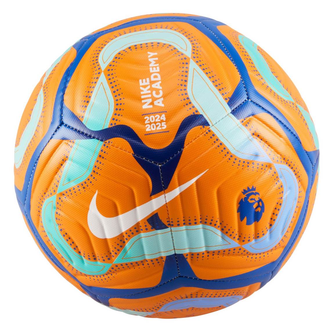 Nike Premier League Academy Soccer Ball showcasing its textured casing and Aerowsculpt technology.