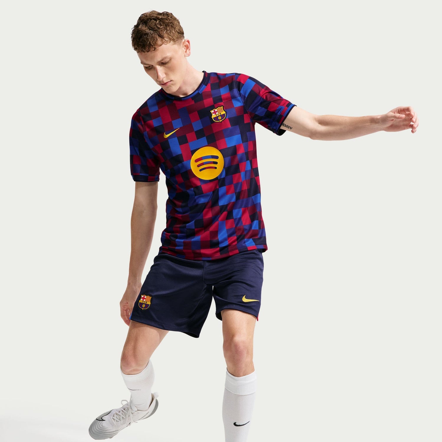 FC Barcelona Home Pre-Match Jersey Pre-match Tops Nike 