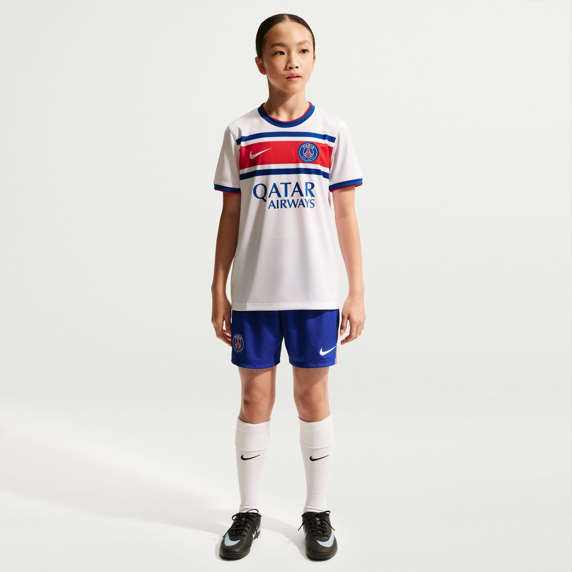 Paris Saint-Germain Home Jersey Youth Official Jerseys Nike 