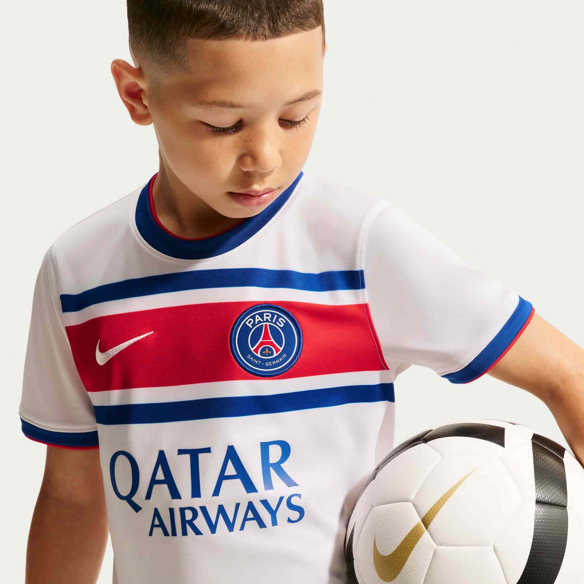 Paris Saint-Germain Home Jersey Youth Official Jerseys Nike 