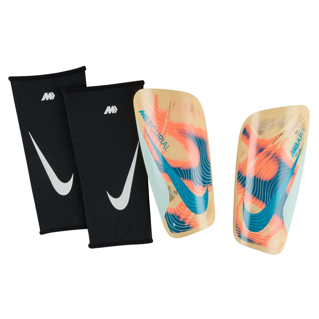 Nike Mercurial Lite "Kylian Mbappé" Shin Guards Nike Orange XS