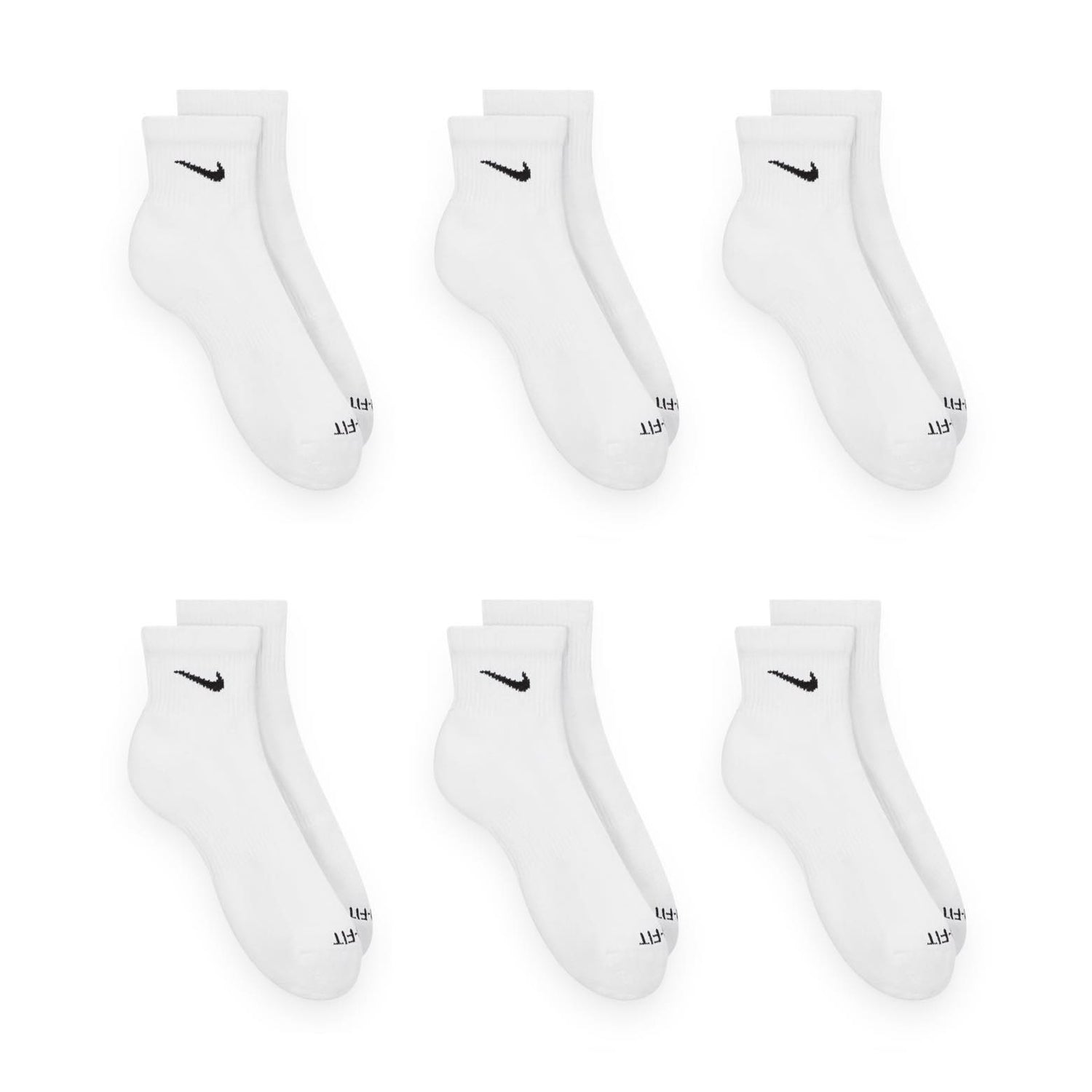 Nike Everyday Plus Cushioned Training Ankle Socks showing advanced cushioning and breathable design.