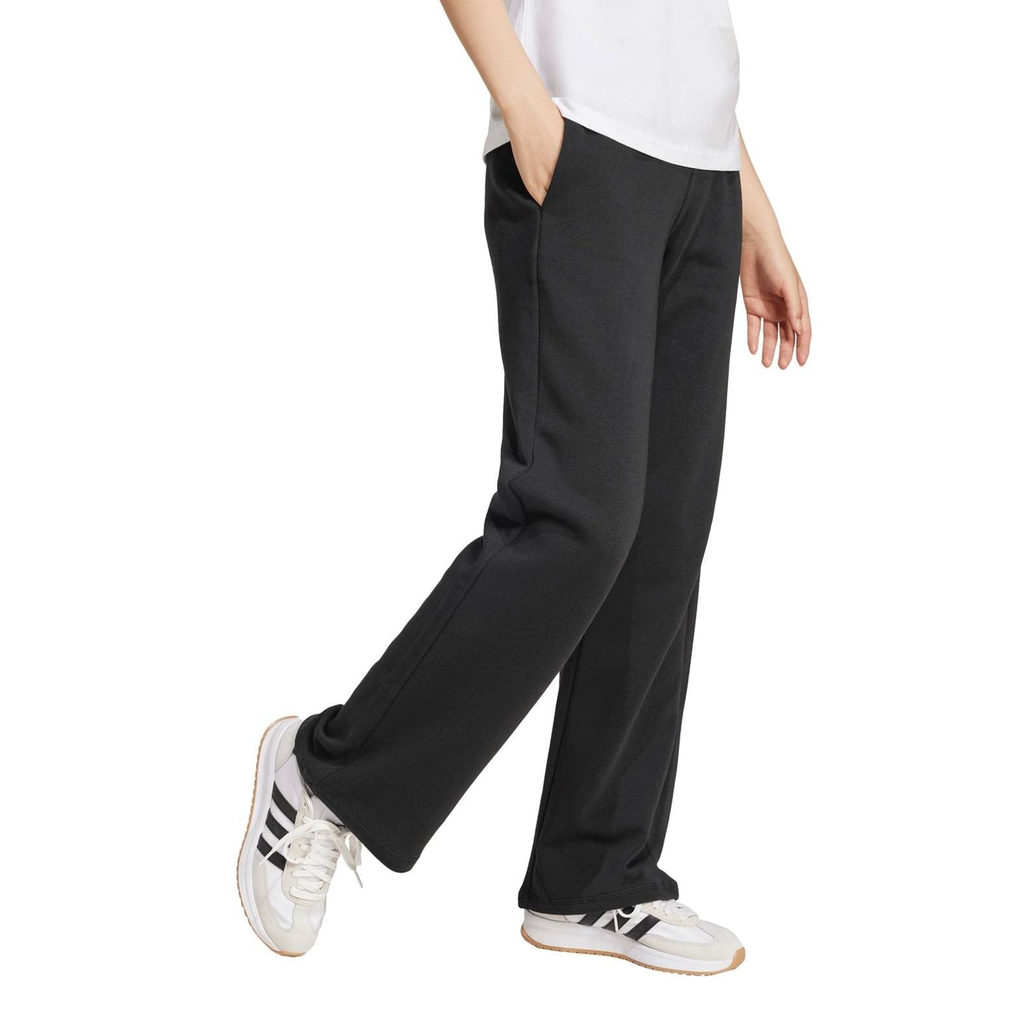 Essentials Small Logo Feel Cozy Open-Hem Pants Women Training Pants adidas 