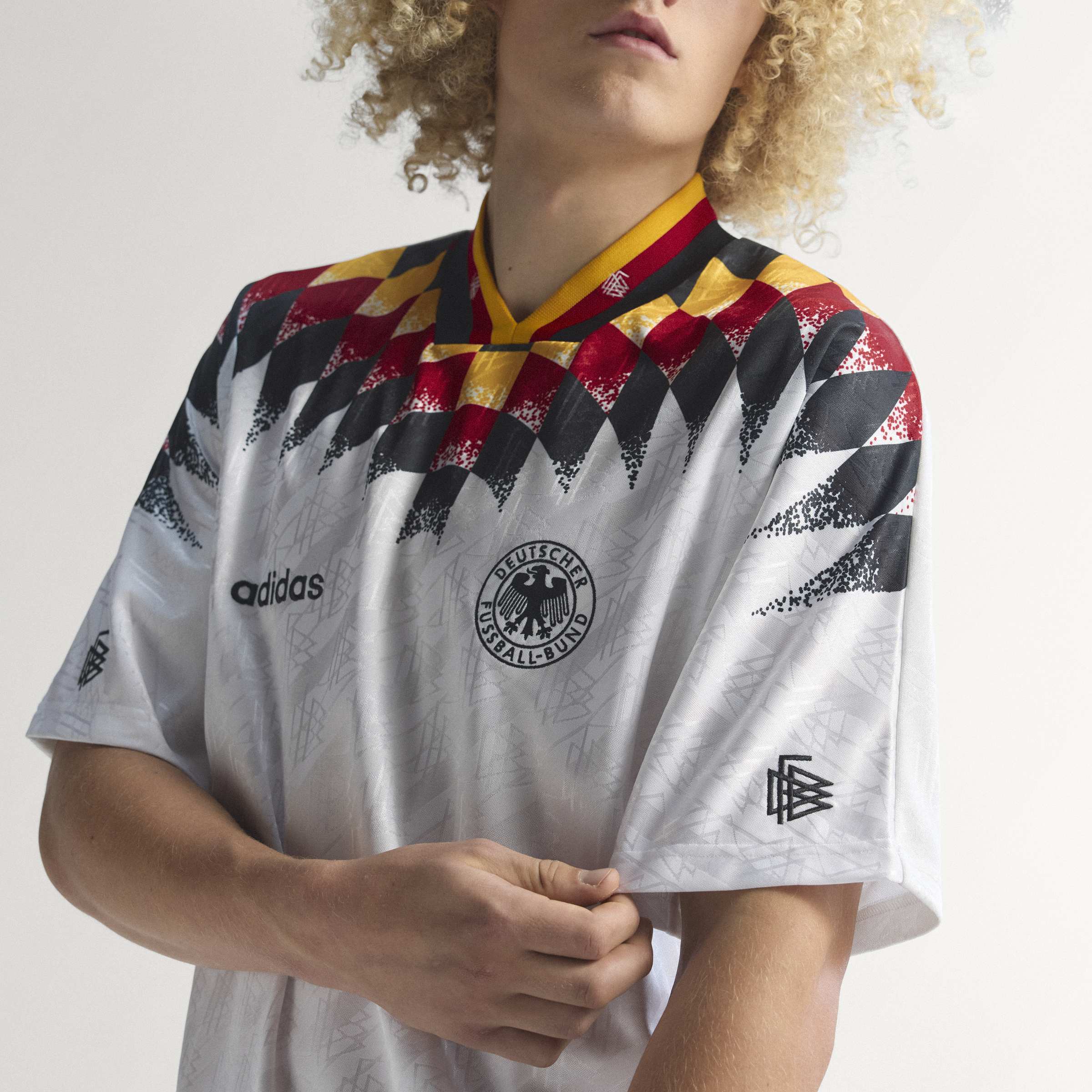 Germany 1994 Home Jersey for men in white with classic national team detailing