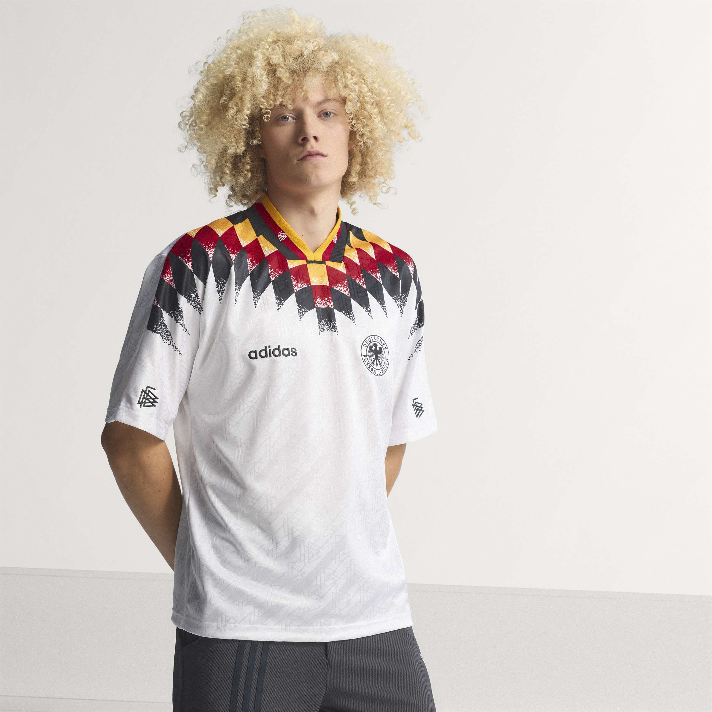 Germany 1994 Home Jersey for men in white with classic national team detailing