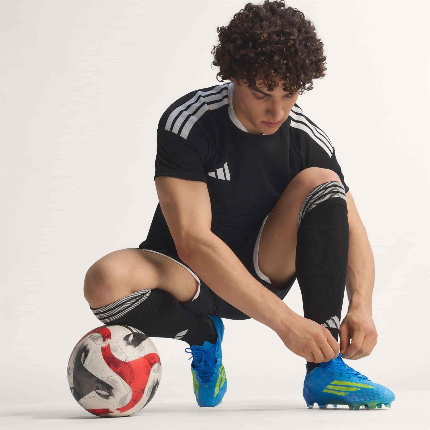 adidas F50 Elite FG blue yellow ball control close-up