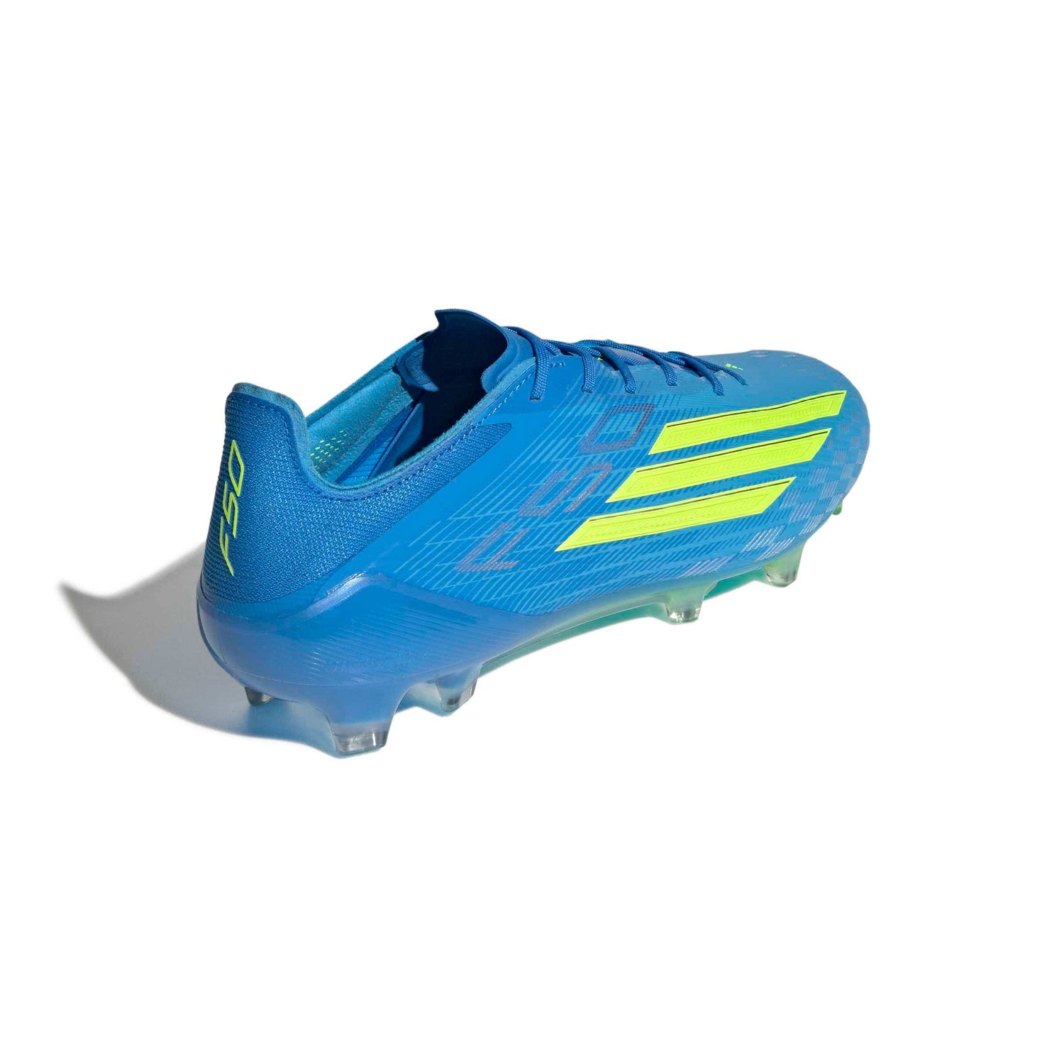 adidas F50 Elite FG blue yellow soccer cleats pair view