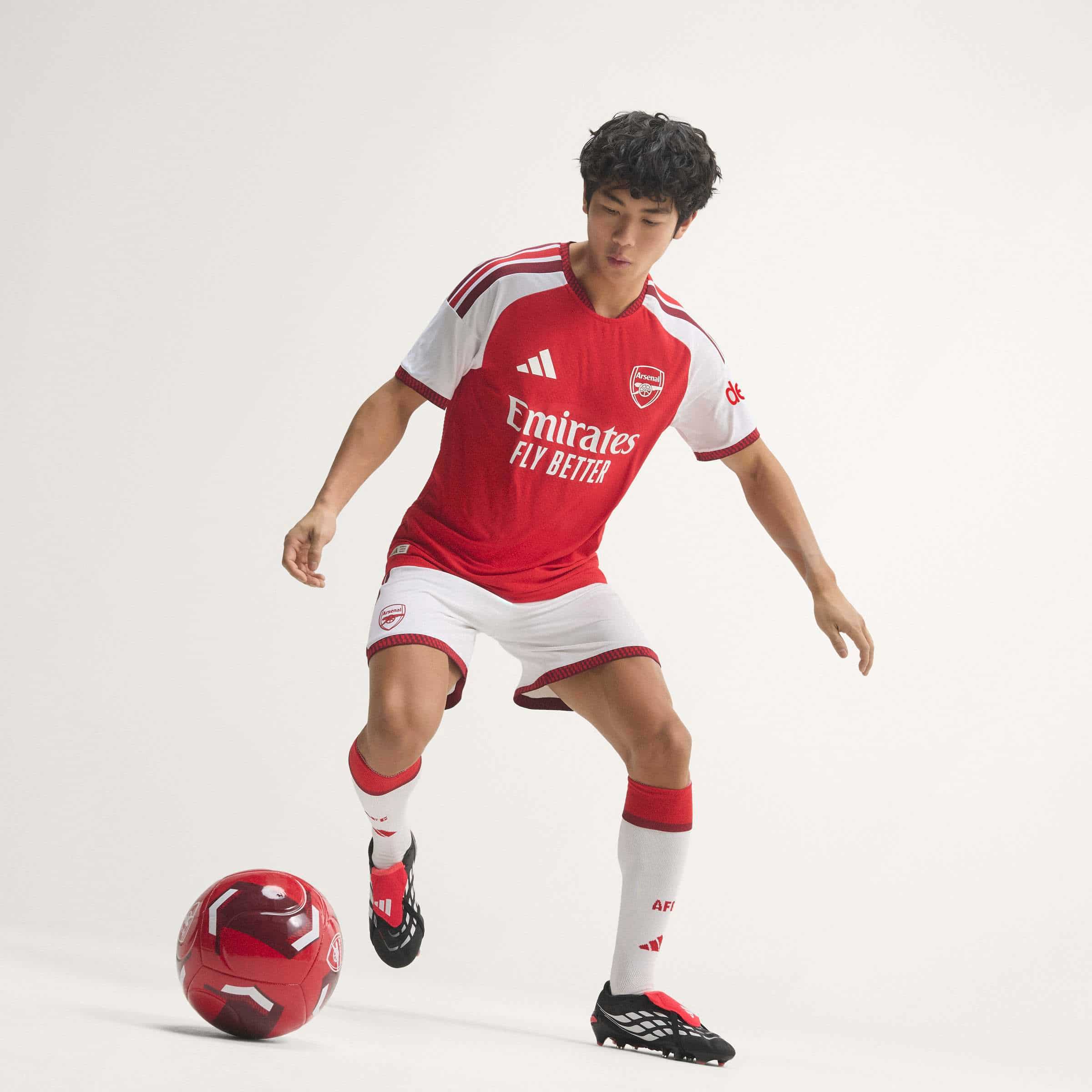 Arsenal FC 26/27 Home Authentic Jersey On Player Action View