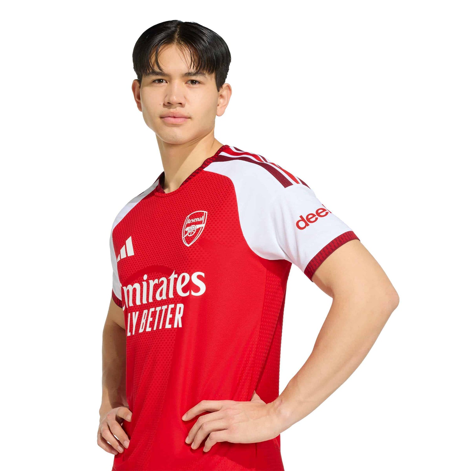 Arsenal FC 26/27 Home Authentic Jersey On Player Side View
