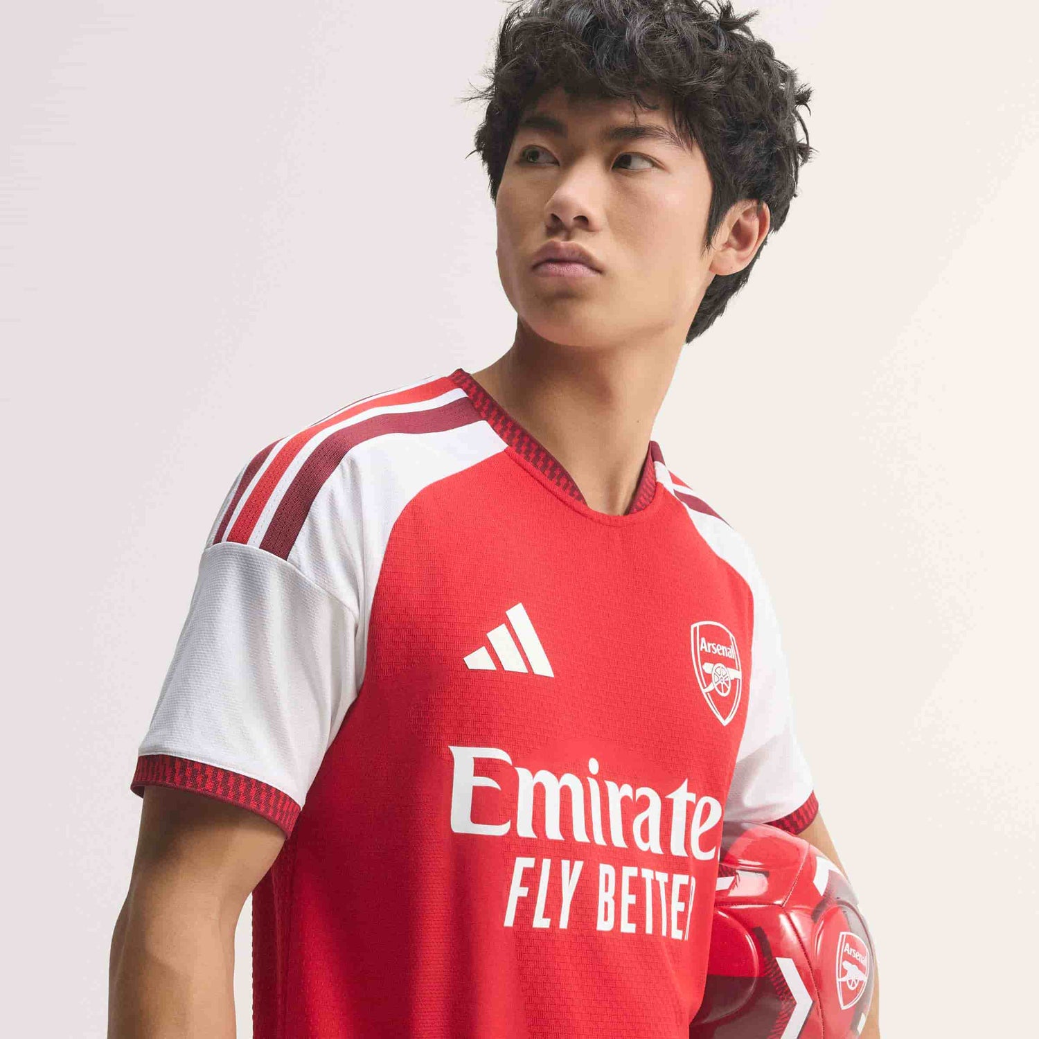 Arsenal FC 26/27 Home Authentic Jersey On Player Close-Up