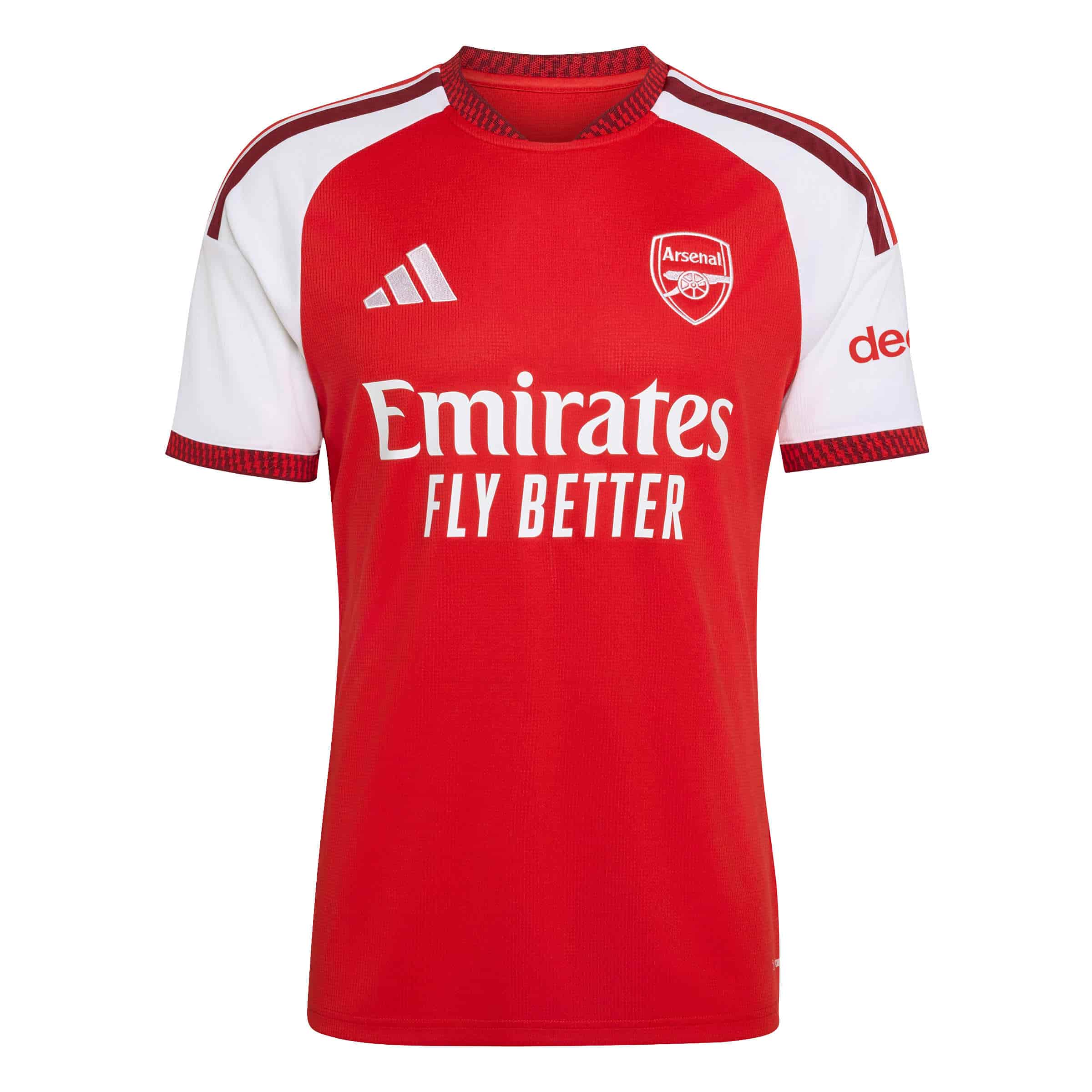 Arsenal FC 26/27 Home Jersey Flat Lay Front