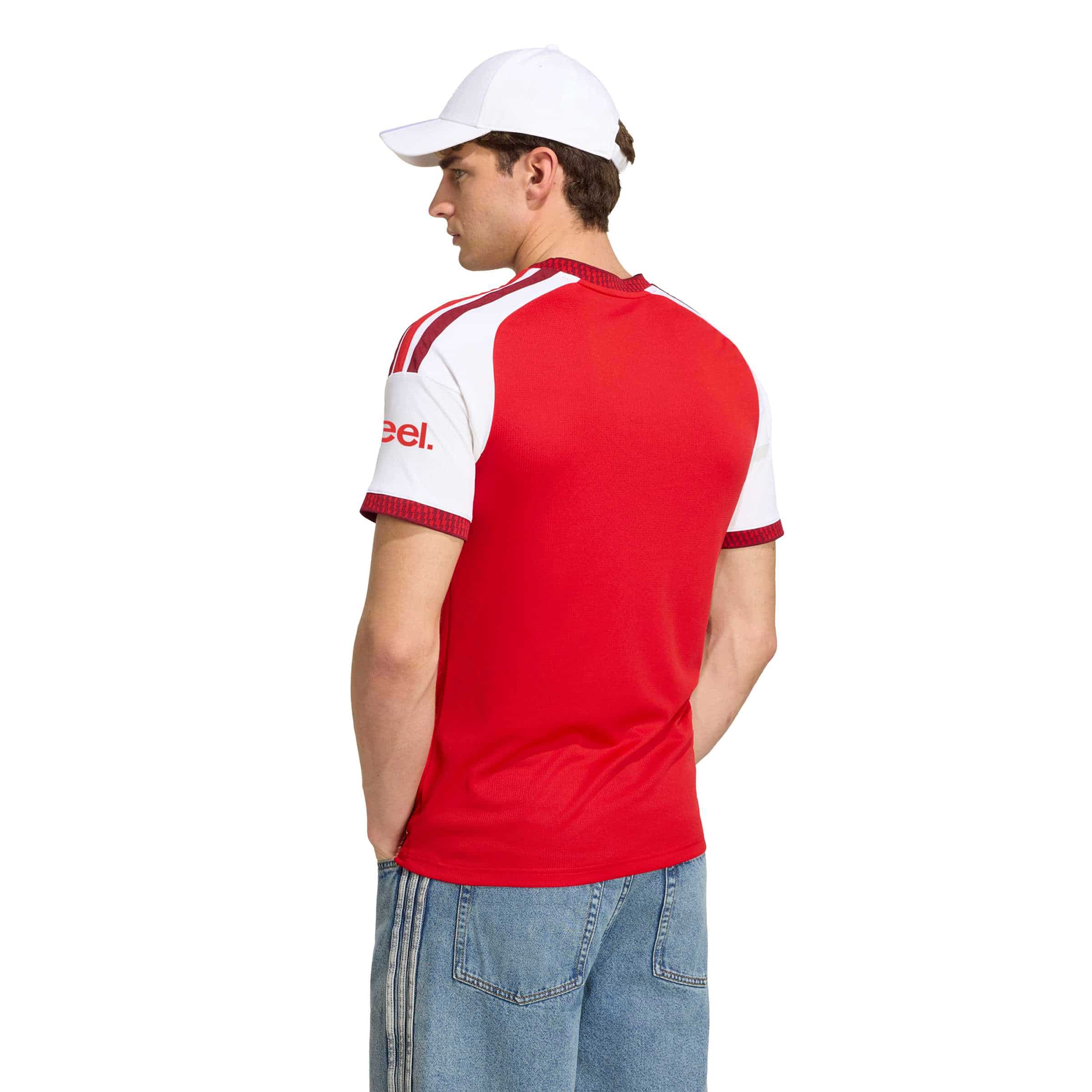 Arsenal FC 26/27 Home Jersey worn by model side view