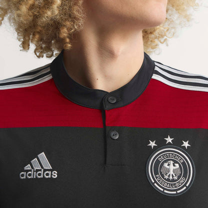 Germany 2014 Away Jersey for men with jacquard fabric and DFB crest