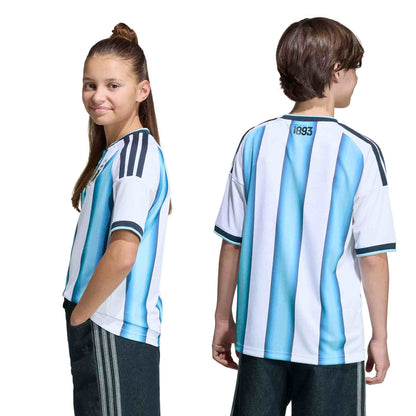 Argentina 26 Home Messi Jersey Jr. Official Jerseys adidas 