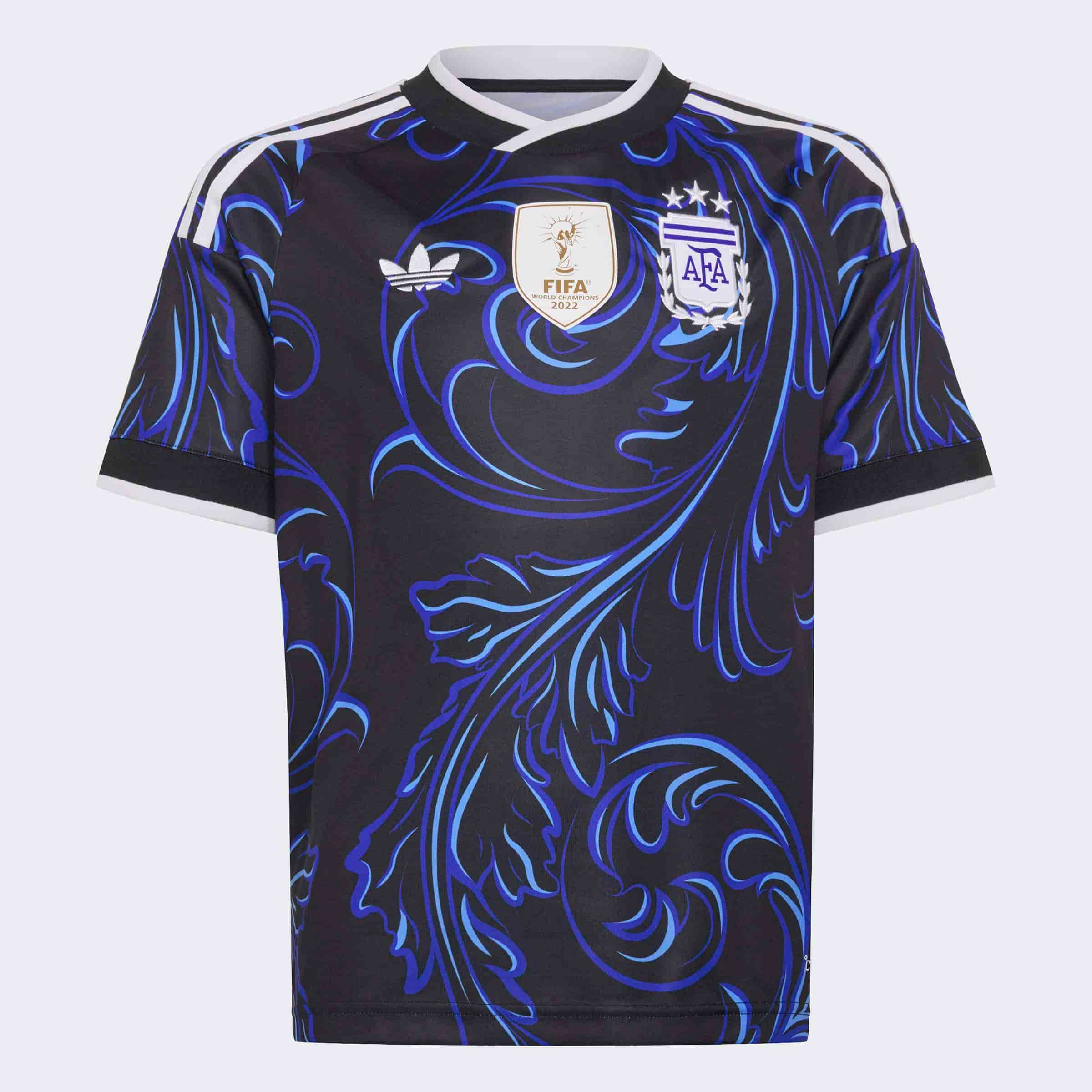 Argentina 2026 Away Jersey Youth Official Jerseys adidas Black YXS 