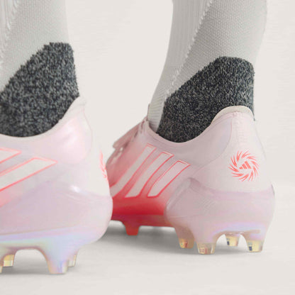 adidas F50 SPARKFUSION Elite FG/AG soccer cleats in pink and white