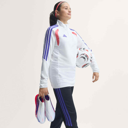 adidas F50 Hyperfast Elite Laceless FG soccer cleats in pink, white and navy with laceless HALOSKIN+ upper