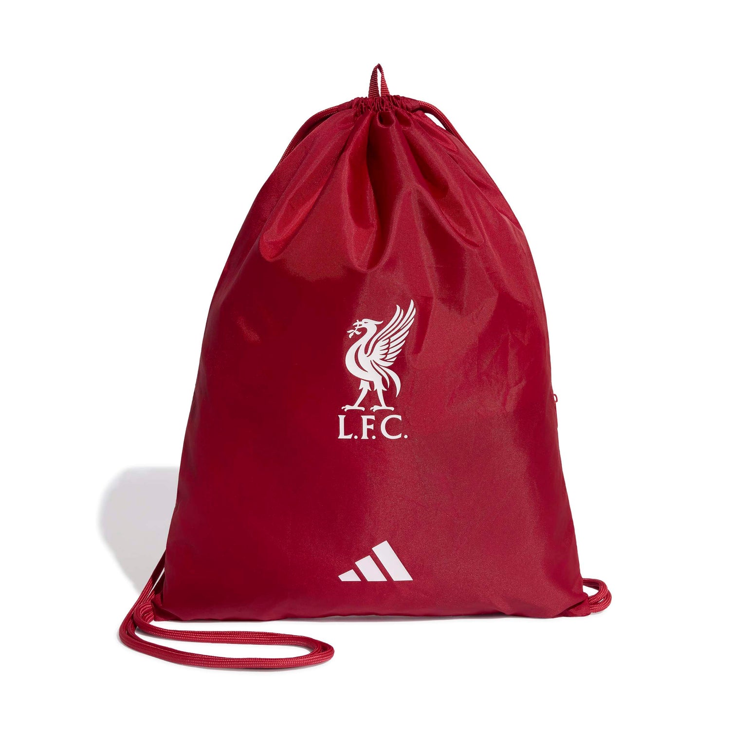 Liverpool FC Gym Sack in red with club crest and white adidas logo