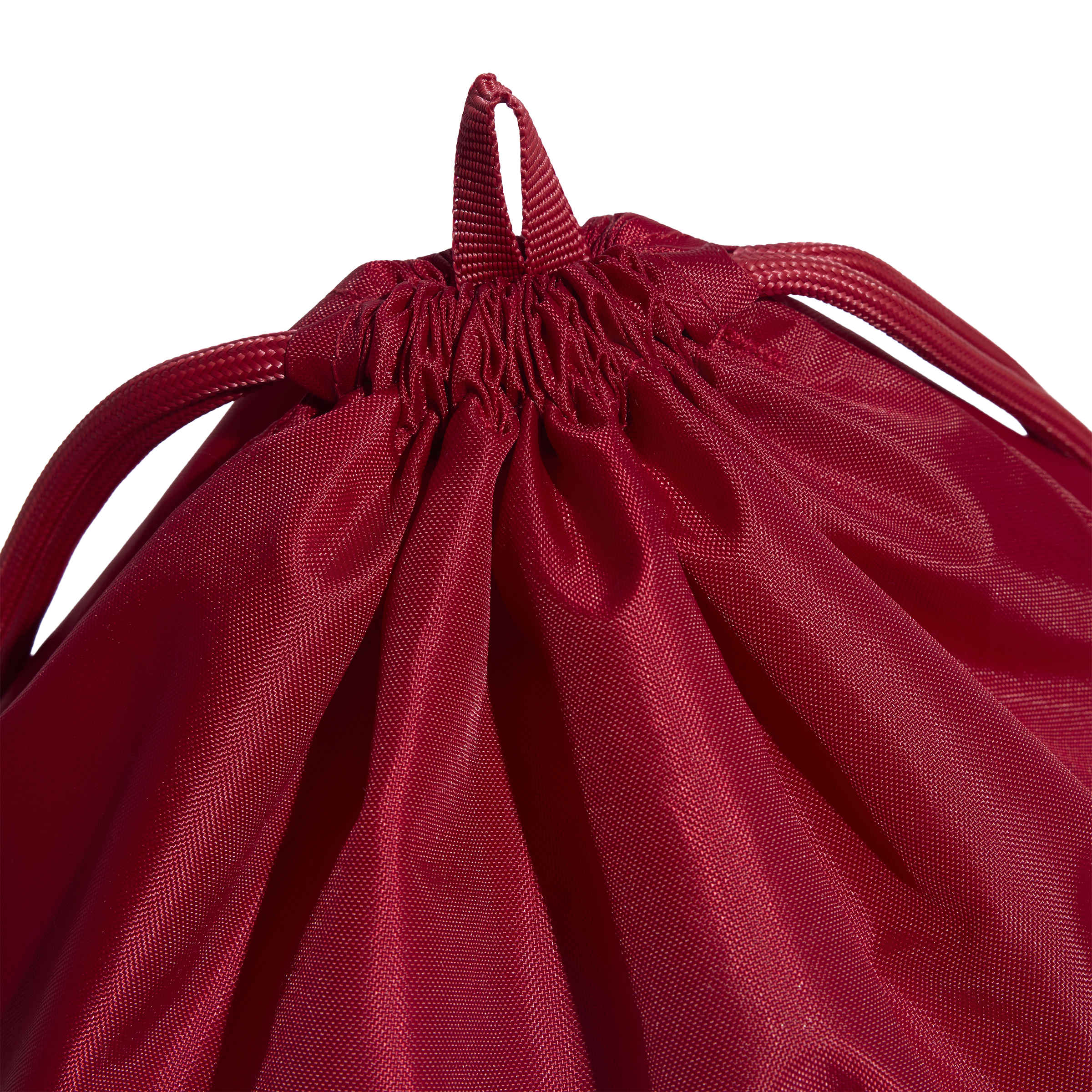 Liverpool FC Gym Sack close-up showing drawstring top and red fabric detail