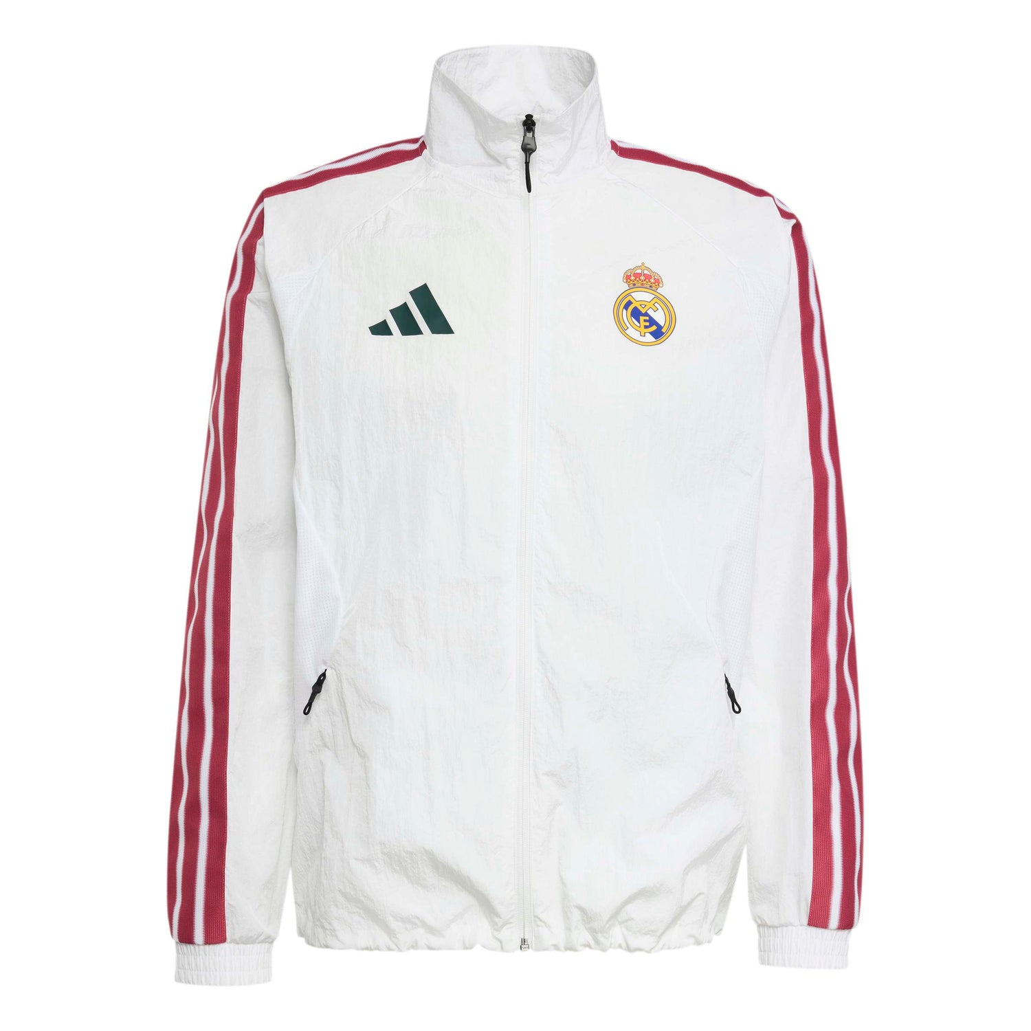 Real Madrid Home Anthem Jacket Jackets adidas White S 