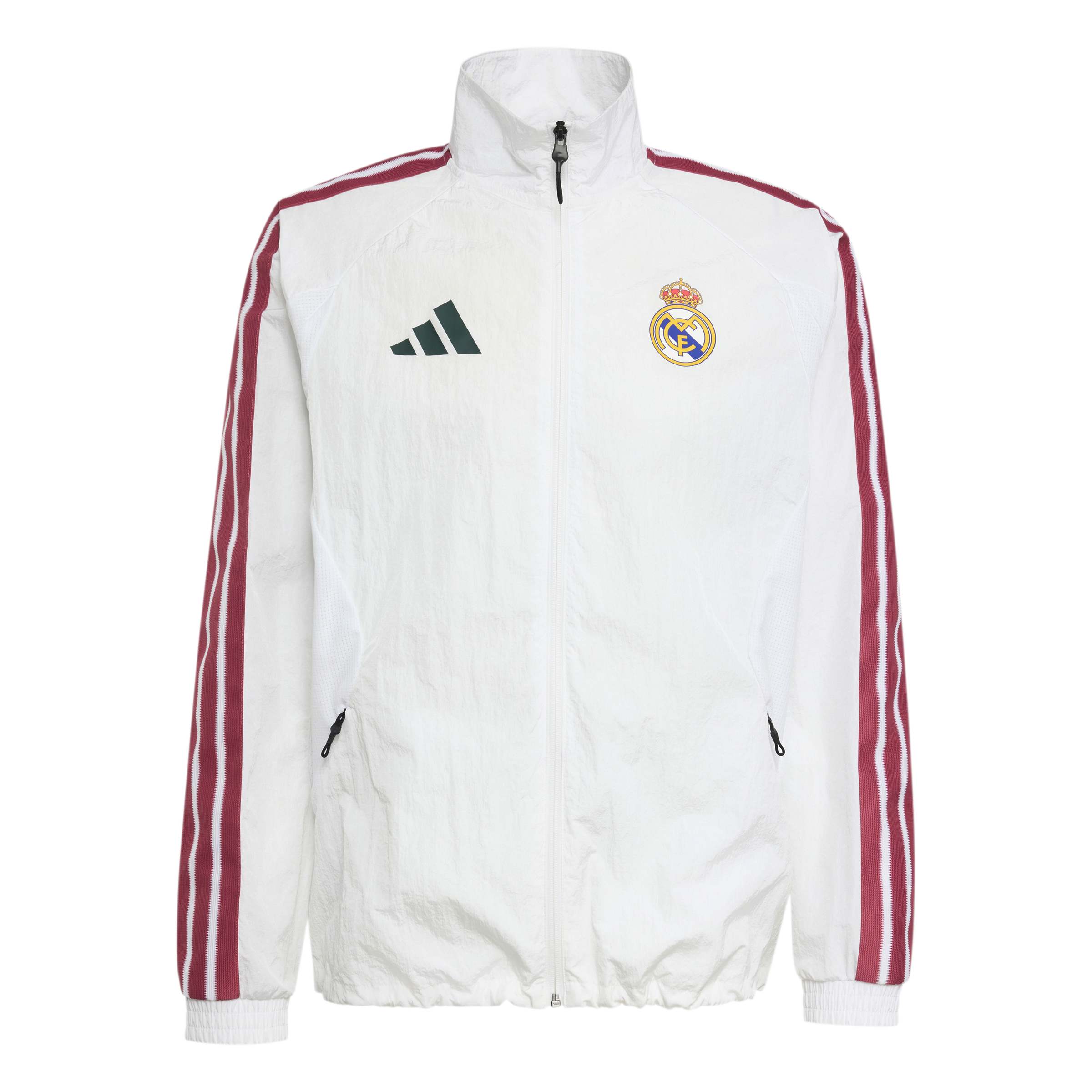Real Madrid Home Anthem Jacket Jackets adidas White S 