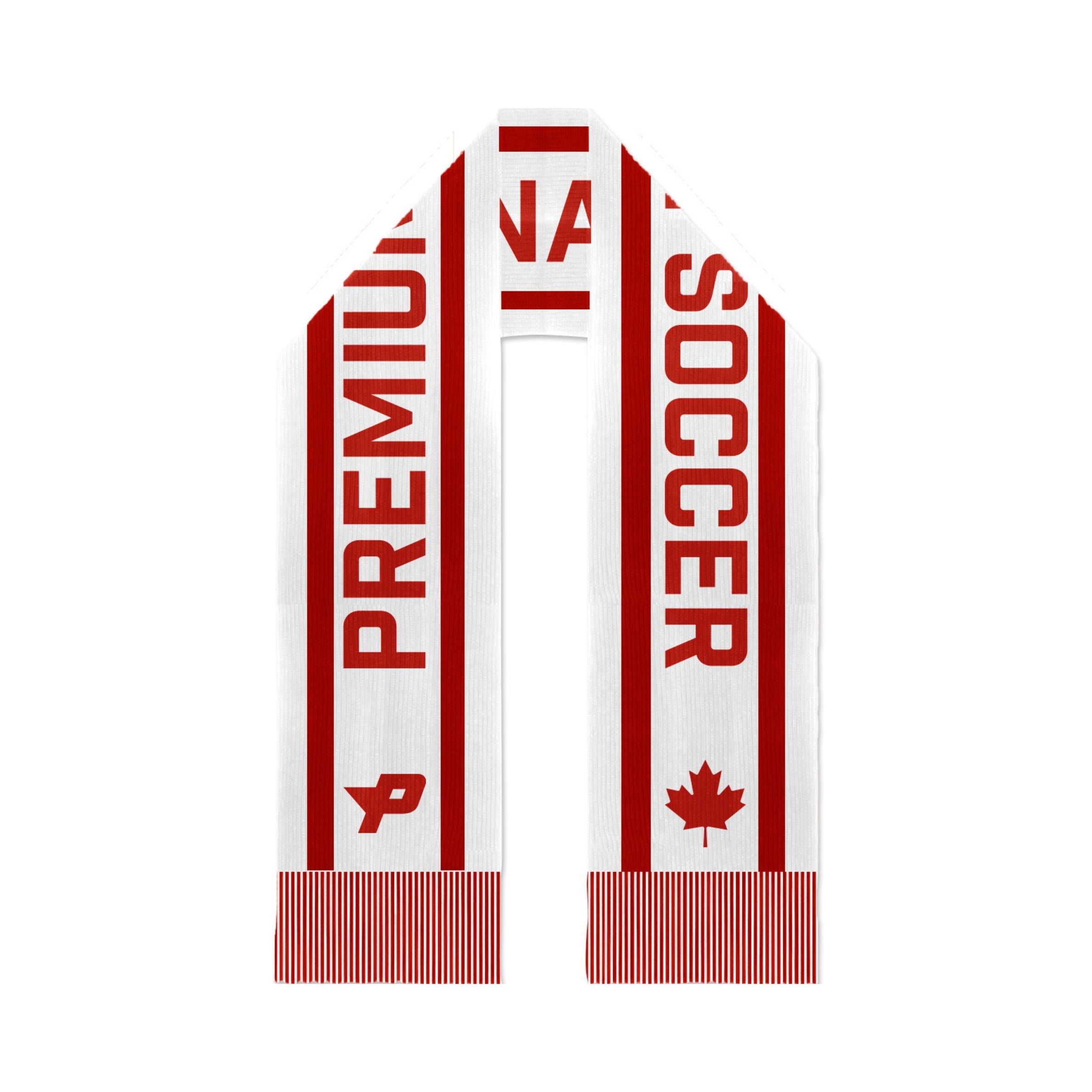 Premium Soccer Scarf Scarves Premium Soccer White ONE SIZE 