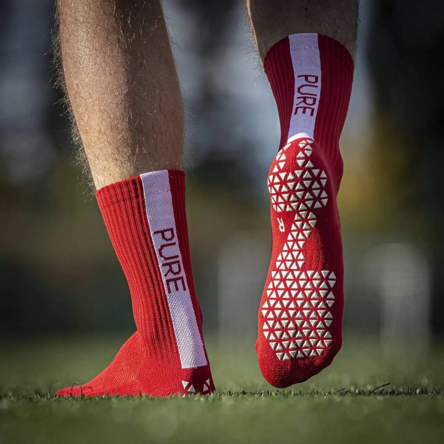 Pure Grip Socks Red